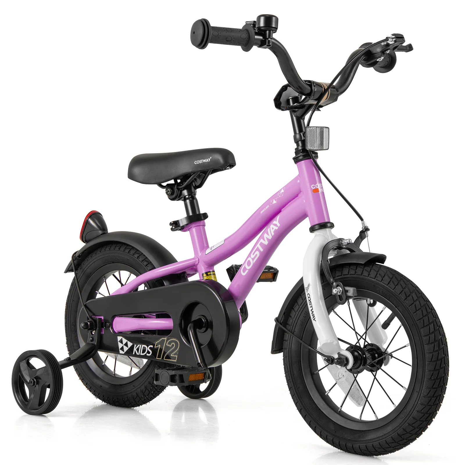 Kids Bike 12-Inch, Training Bicycle For 3-4 Years, Purple - Image 4