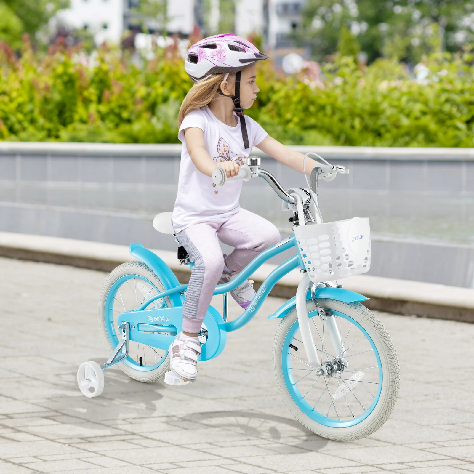 Kids Bike, 16 Inch, Dual Brakes, Adjustable Seat, Blue - Image 2