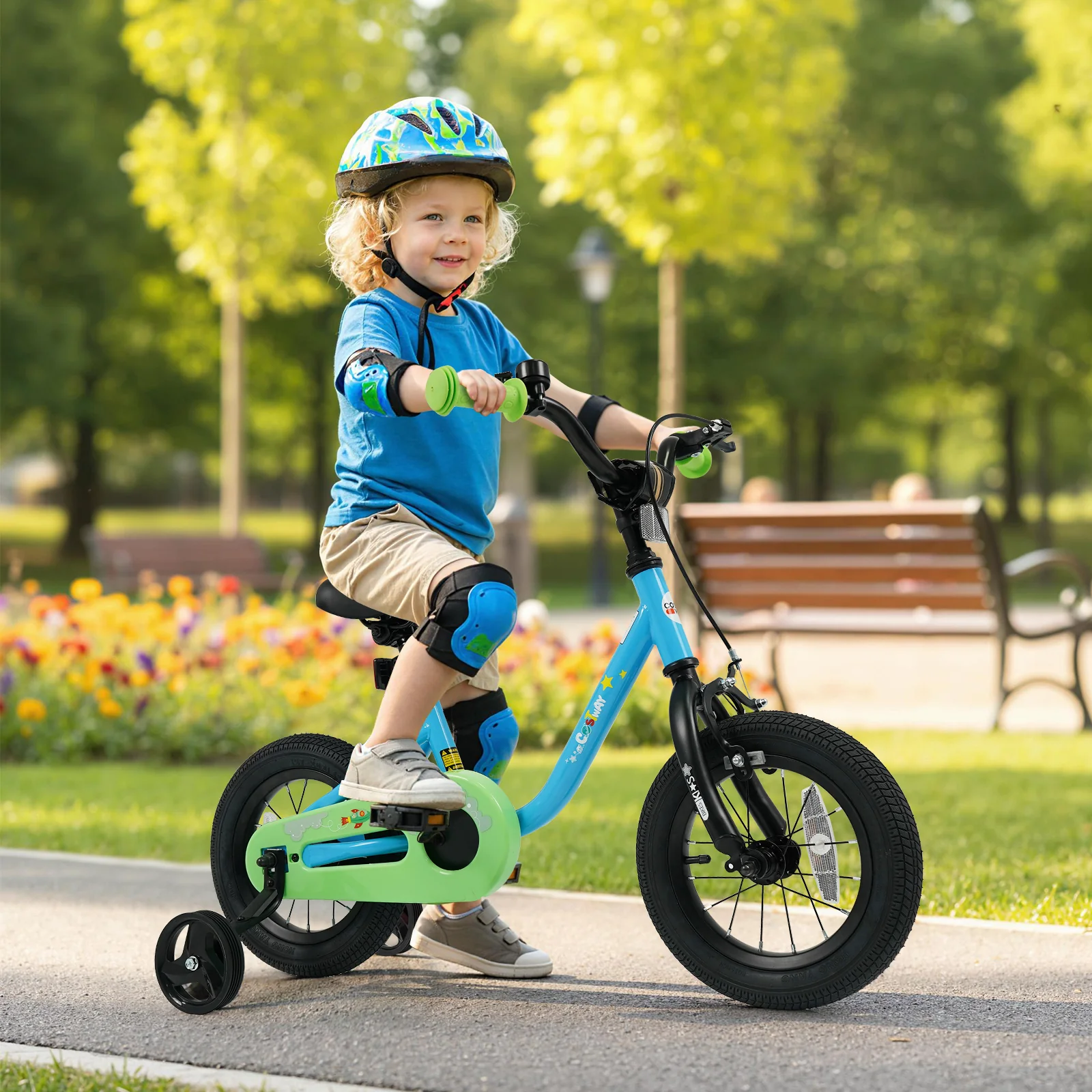 Kids Bike For 3-7 Years Old, 12 Inches, Blue - Image 3