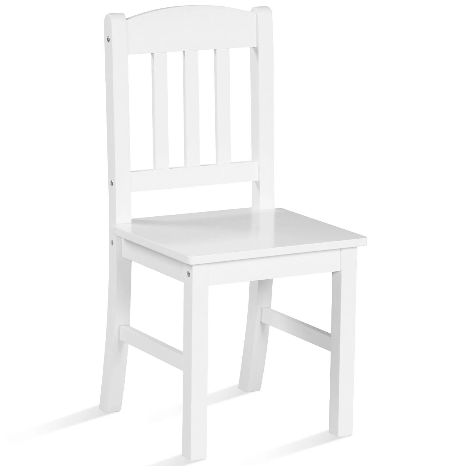 Kids Desk And Chair Set With Hutch, Bookshelves, White - Image 10