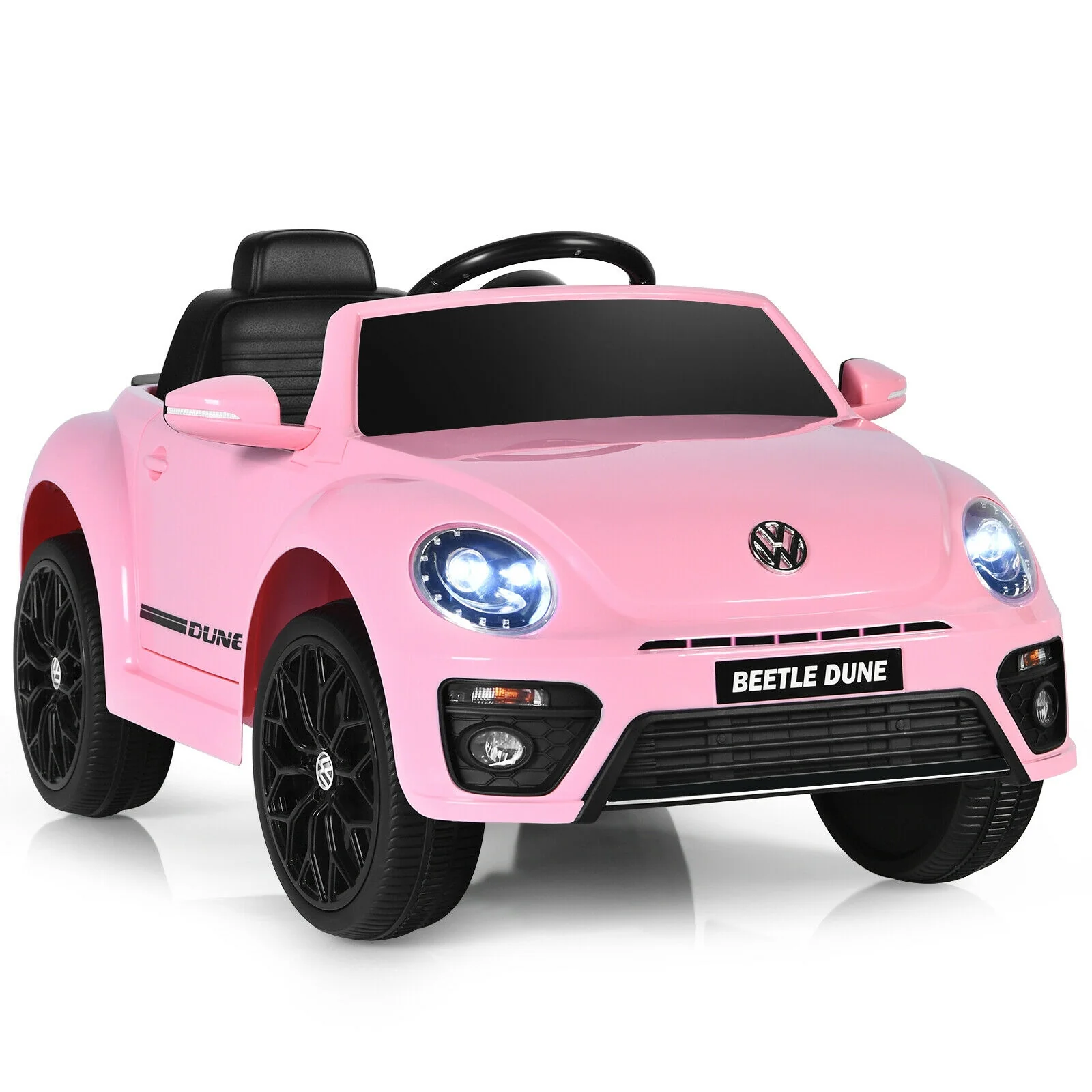 Kids Electric Ride On Car, Remote Control, Pink - Image 4
