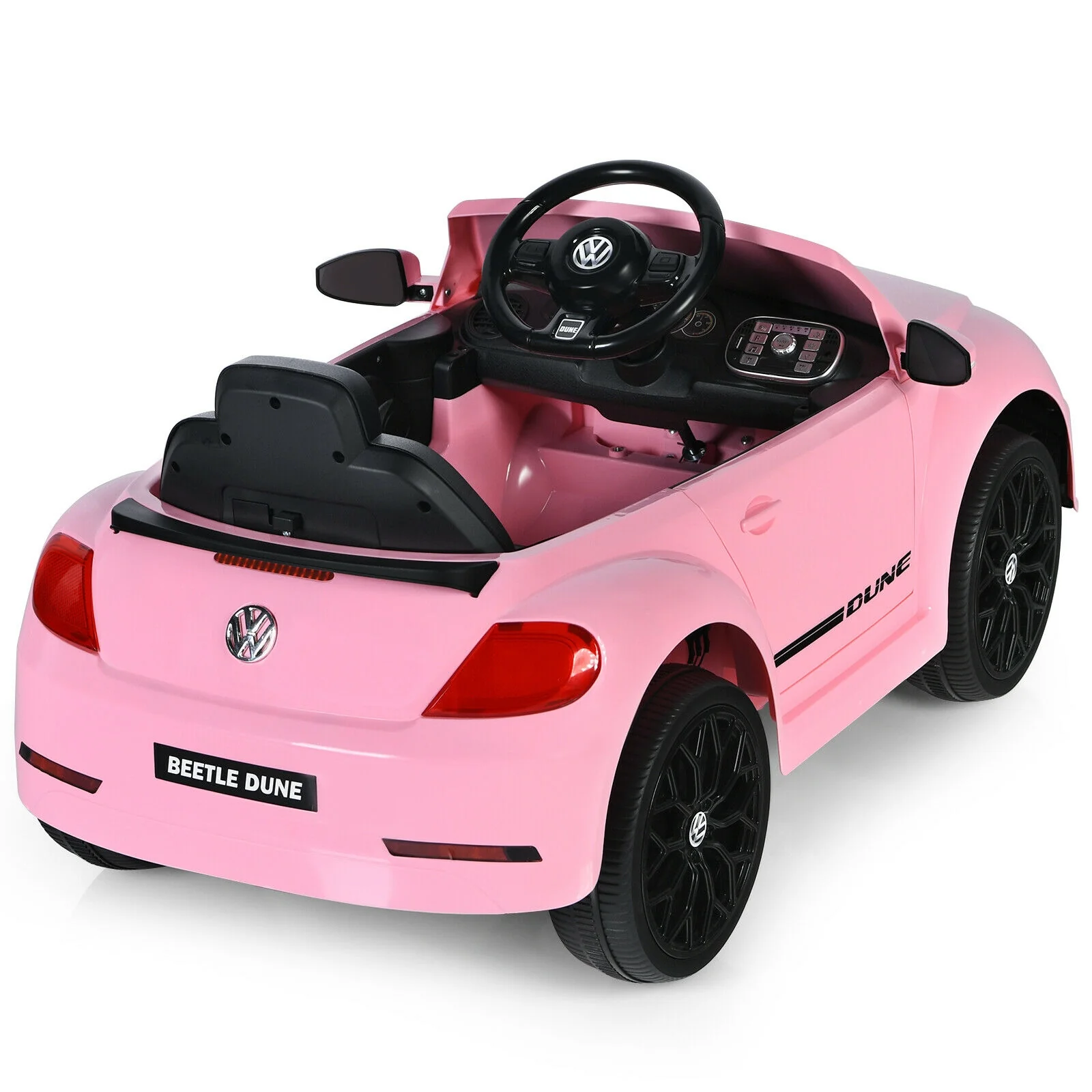 Kids Electric Ride On Car, Remote Control, Pink - Image 5