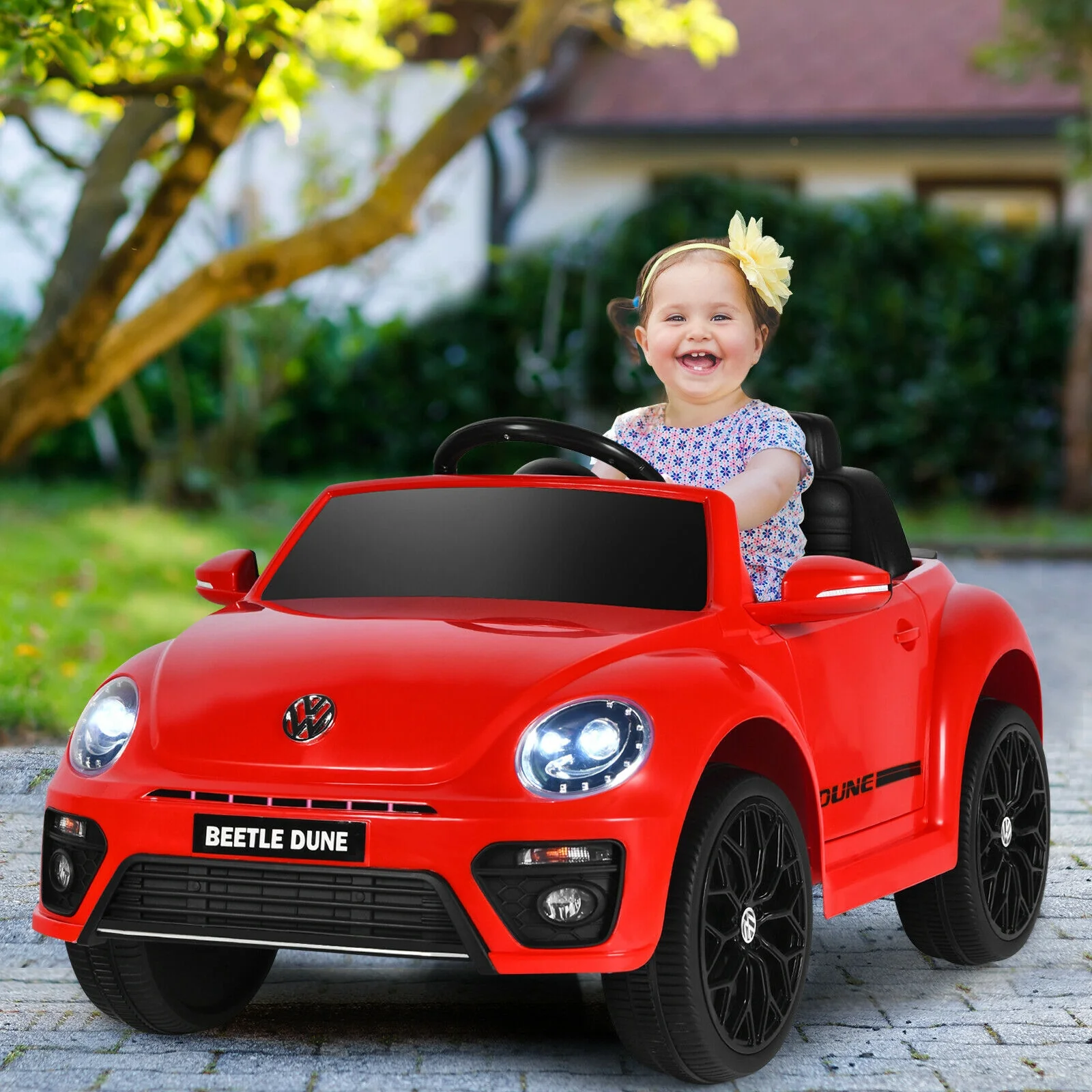 Kids Electric Ride On Car, Remote Control, Red - Image 3