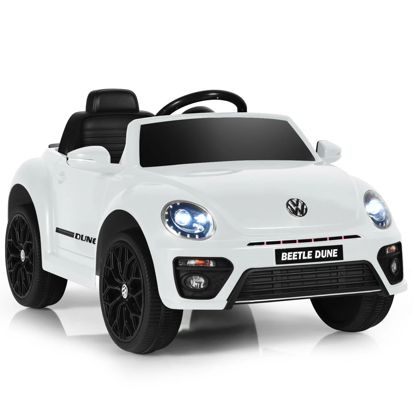 Kids Electric Ride On Car, Remote Control, White