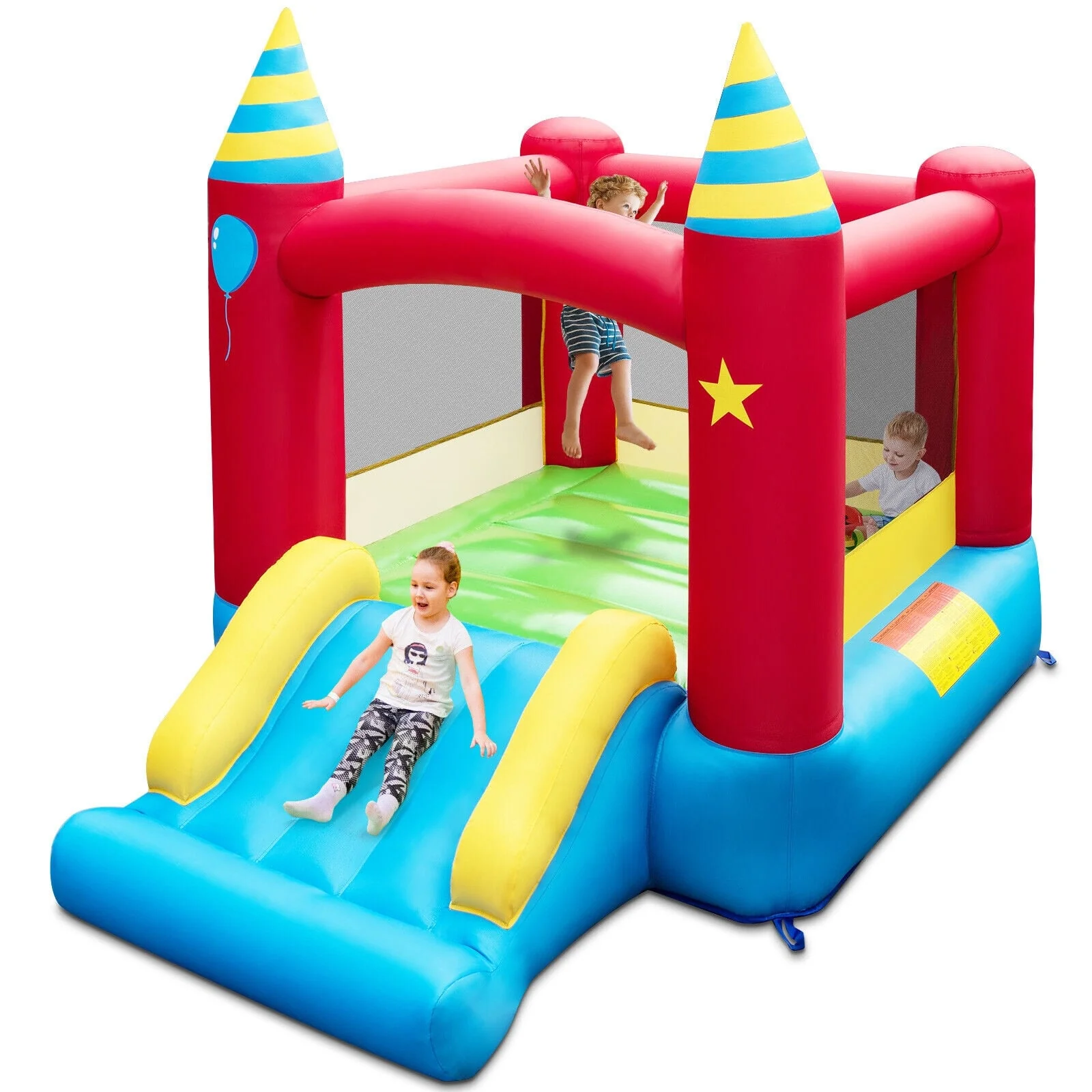 Kids Inflatable Bounce Castle, Excluded Blower