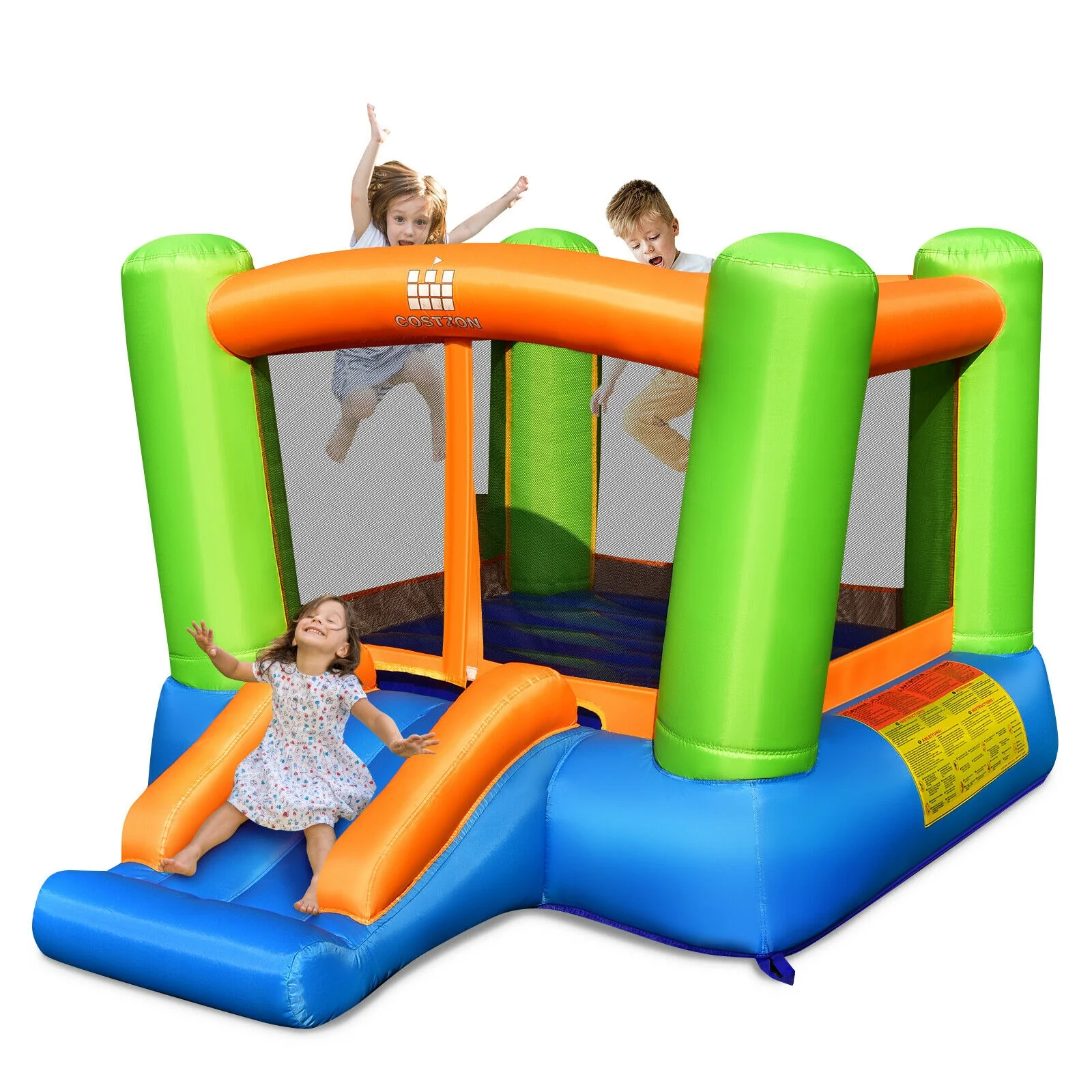 Kids Inflatable Bounce House, No Blower, Indoor Outdoor - Image 6