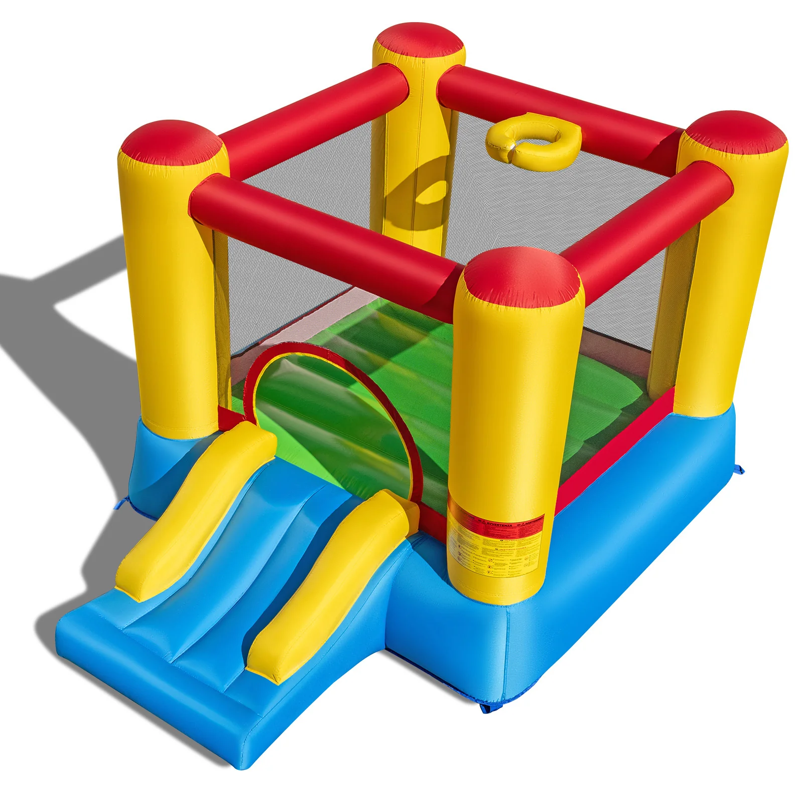 Kids Inflatable Bounce House With Slide, 480W Blower - Image 3