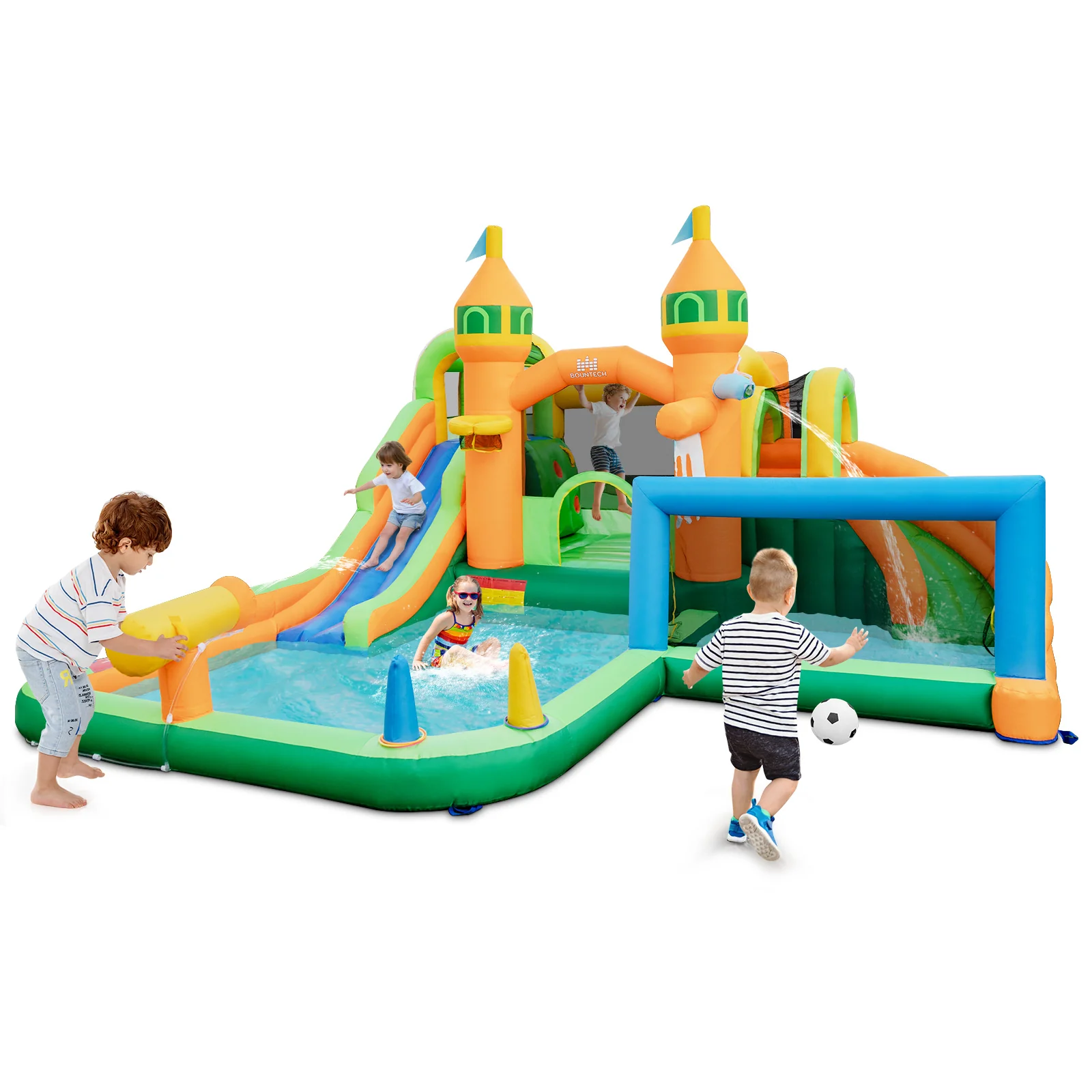 Kids Inflatable Water Slide, Multicolor - Image 5