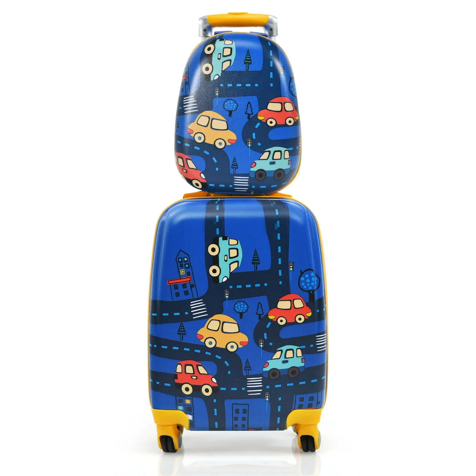 Kids Luggage Set, 2 Pieces, With Backpack And Suitcase, Blue - Image 4