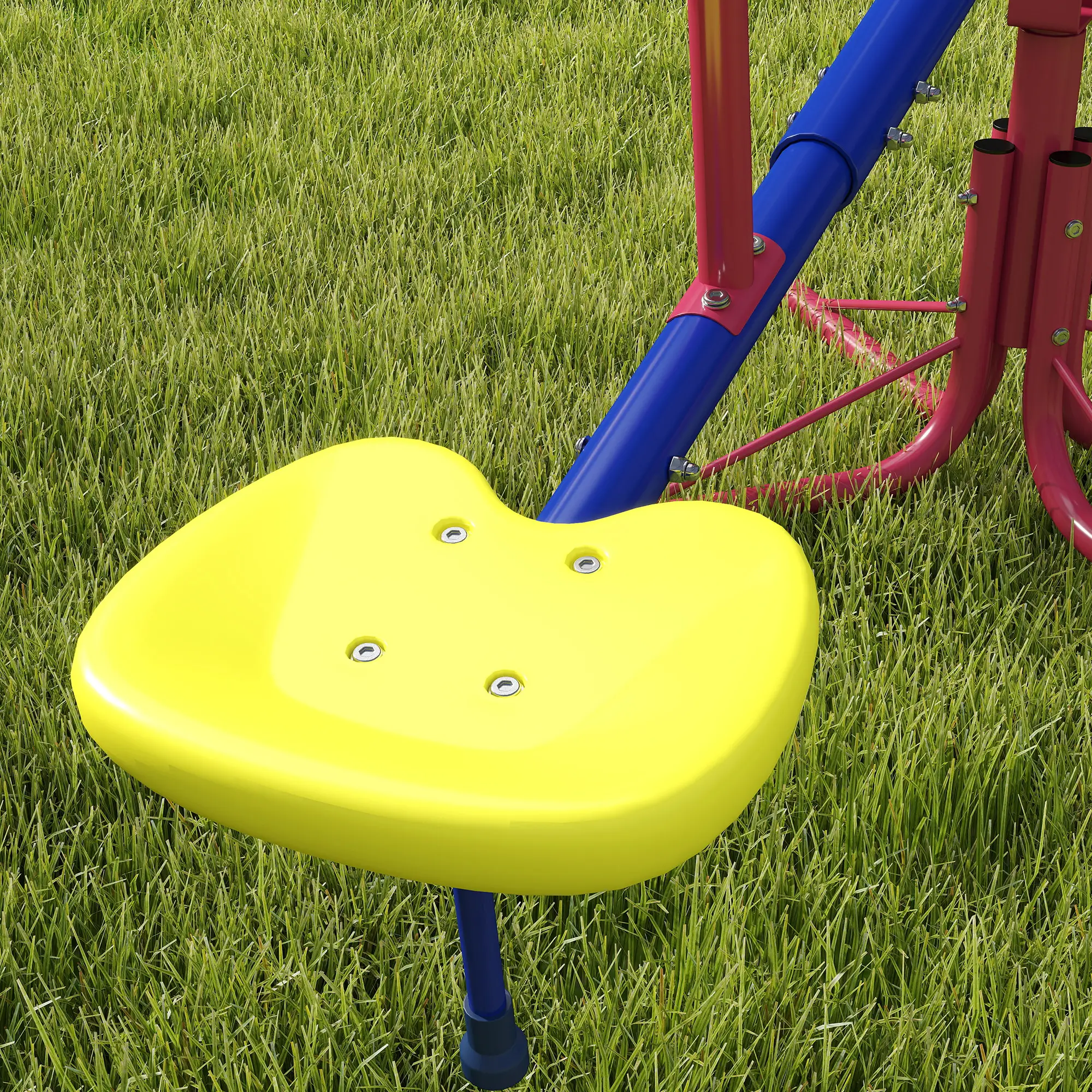 Kids Metal Seesaw, 4 Seats, Playground Equipment for Garden - Image 9