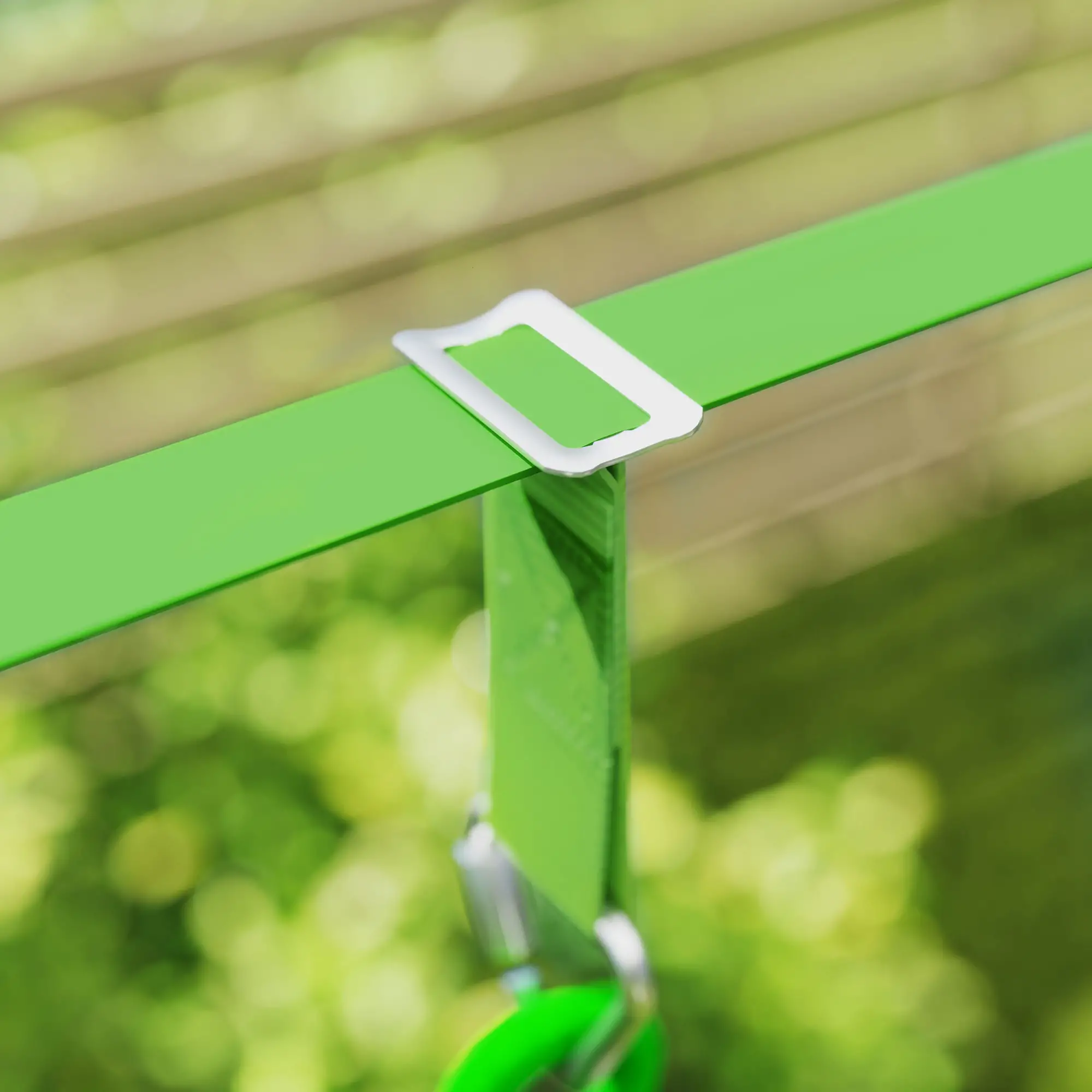 Kids Obstacle Course, 10-Piece Slackline Kit With Monkey Bars - Image 10