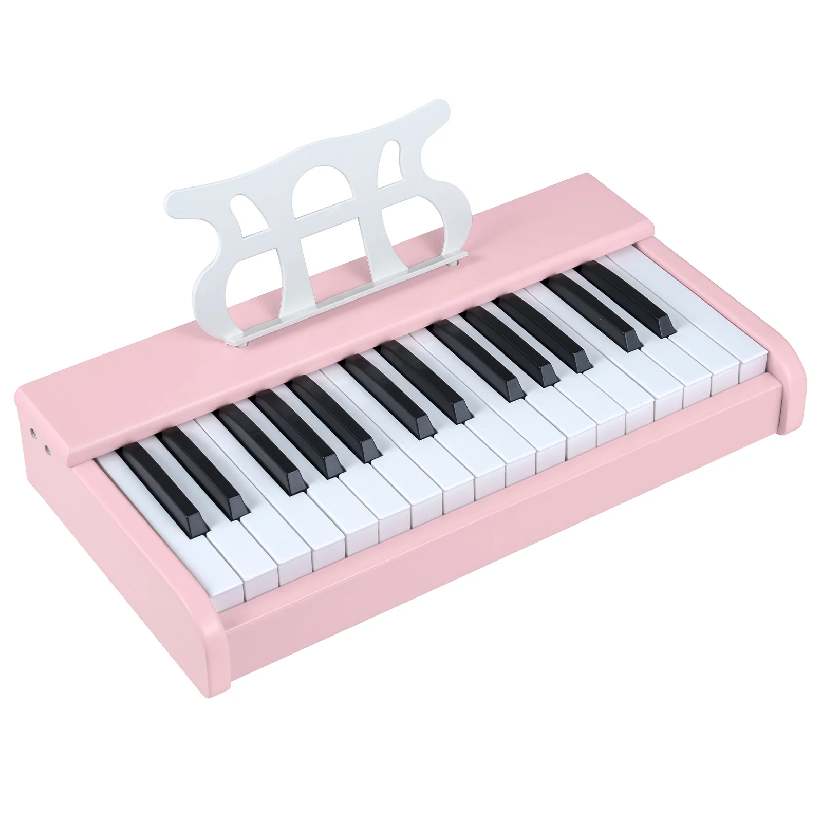 Kids Piano Keyboard 30 Keys Digital Piano with Music Stand for 3+ Years Old Beginners, Pink