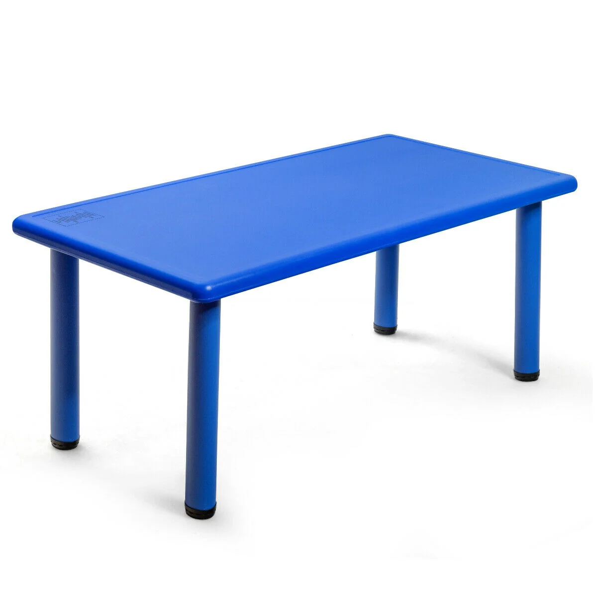 Kids Plastic Rectangular Play Table, Blue - Image 5