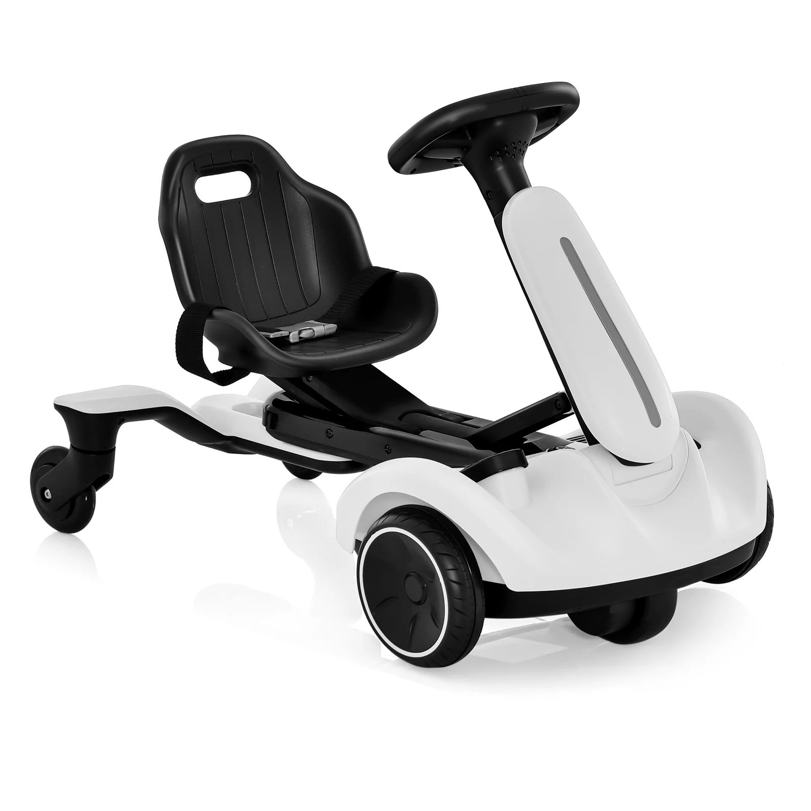 Kids Ride On Drift Car, 6V, 360 Spin, 2 Height Adjustments, White - Image 4