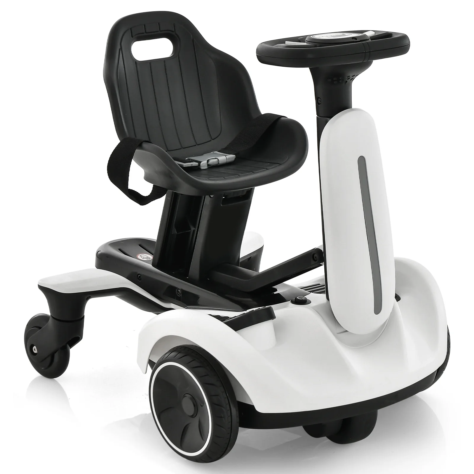 Kids Ride On Drift Car, 6V, 360 Spin, 2 Height Adjustments, White - Image 5