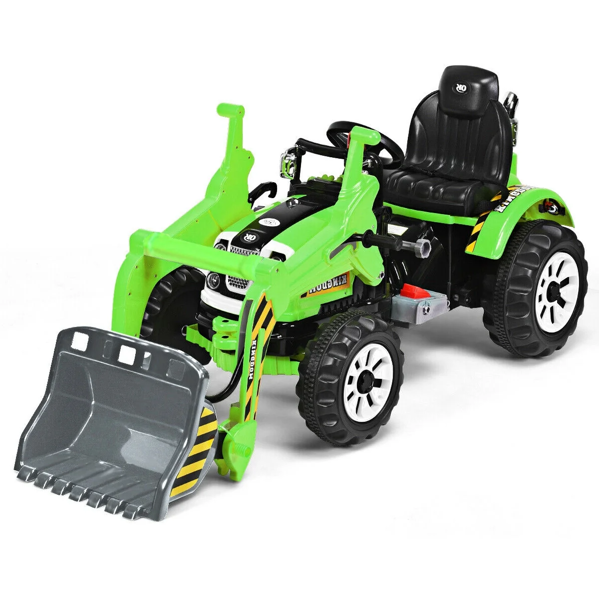Kids Ride On Dumper Truck, 12V Battery Powered, Green - Image 4