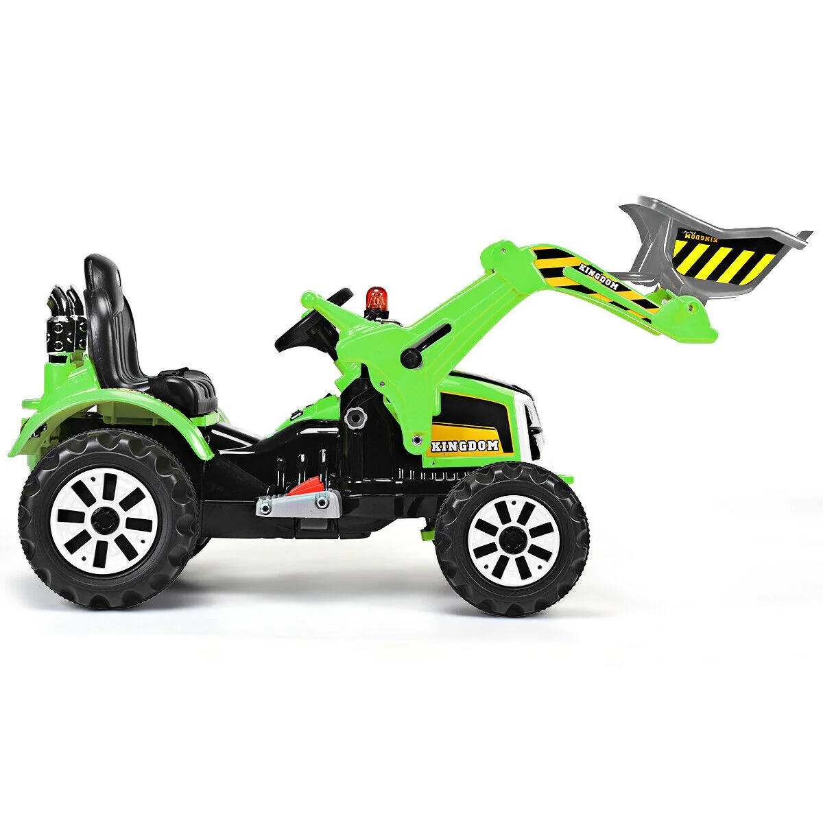 Kids Ride On Dumper Truck, 12V Battery Powered, Green - Image 7