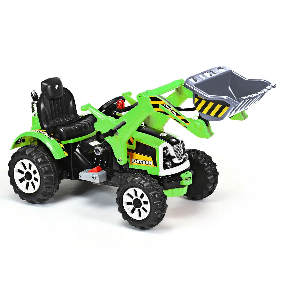 Kids Ride On Dumper Truck, 12V Battery Powered, Green - Image 8