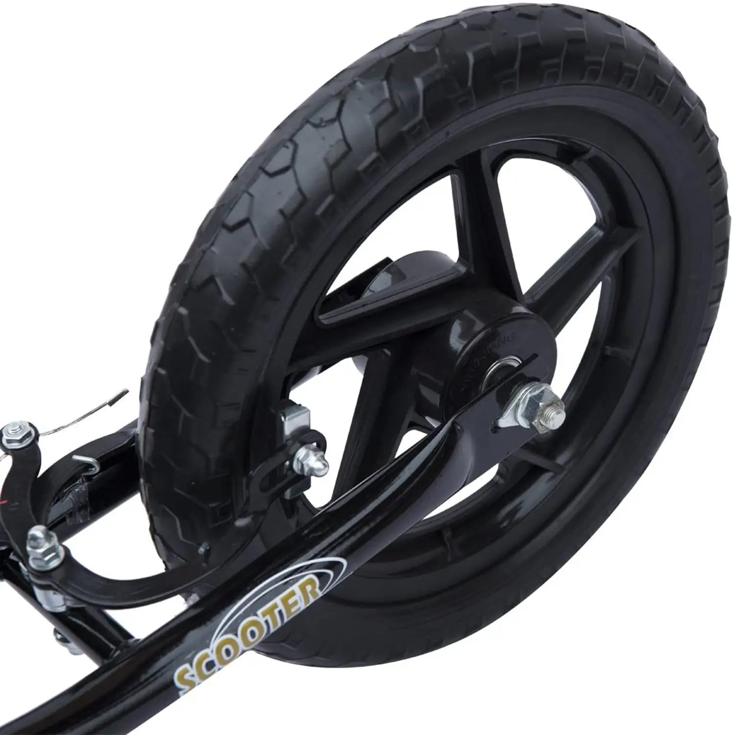 Kids Scooter, Street Bike, 12'' Tire, 5-12 Years, Black - Image 9