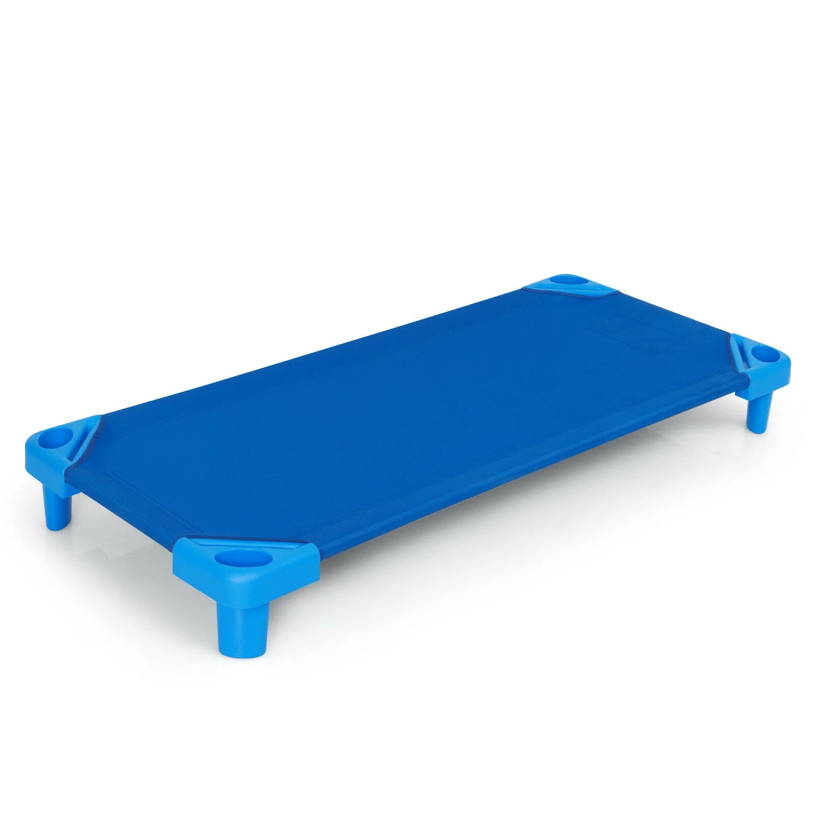Kids Stackable Daycare Rest Mat, 52 Inch x 23 Inch, Pack of 6, Blue - Image 4