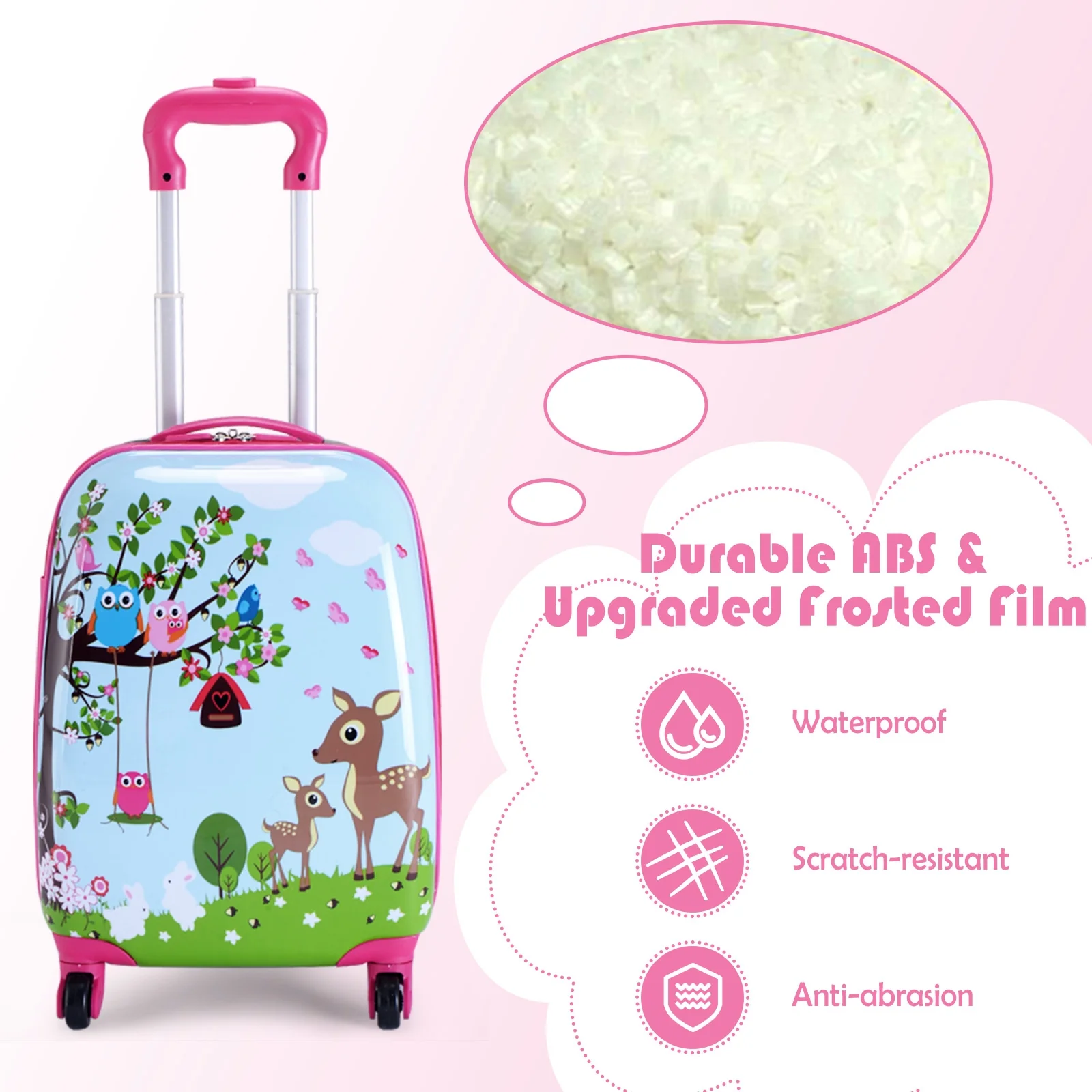 Kids Suitcase Backpack Luggage Set, 2 Pieces, Blue - Image 6