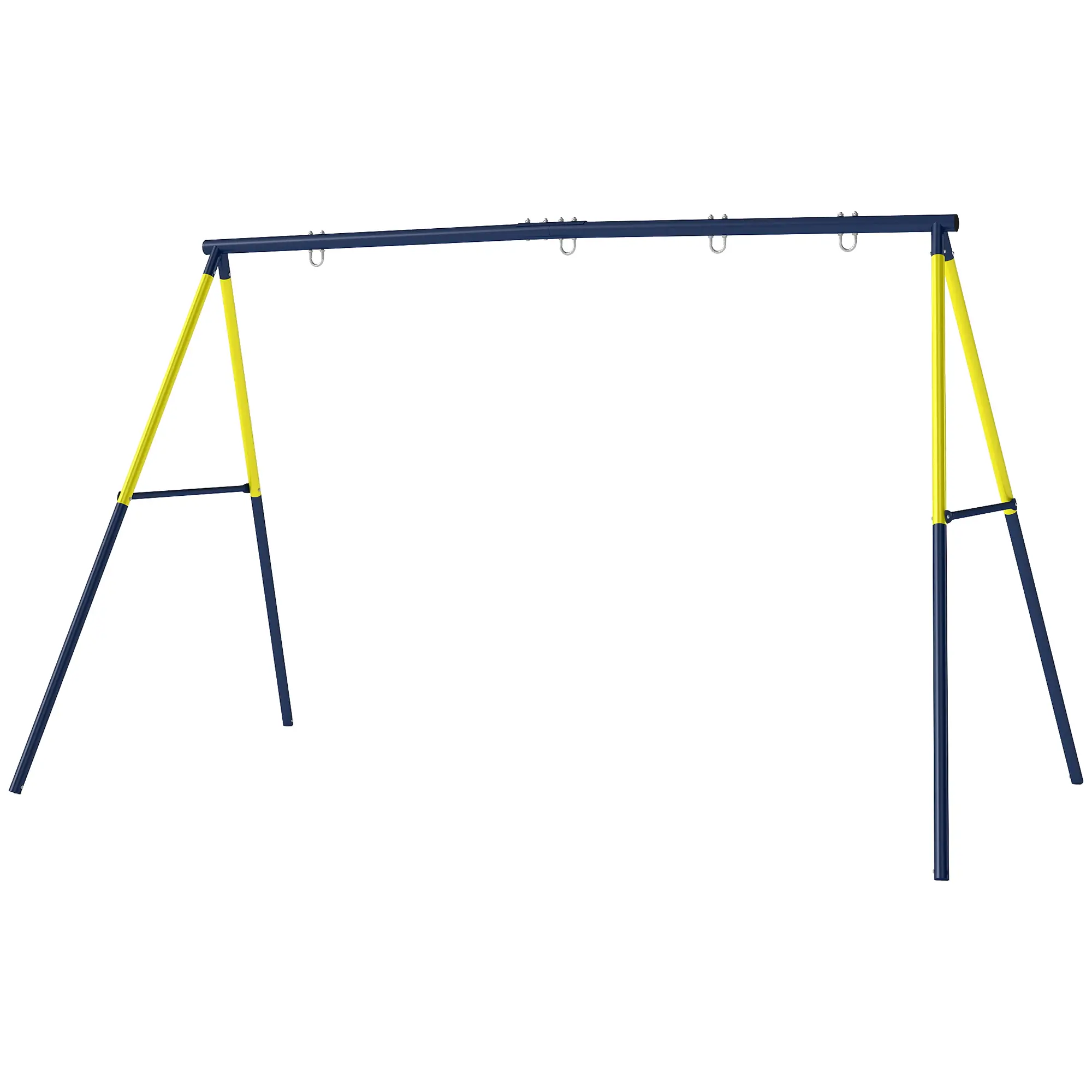 Kids Swing Set, Heavy Duty Metal, 2 Seat, Supports 150 kg, Indoor Outdoor, Blue