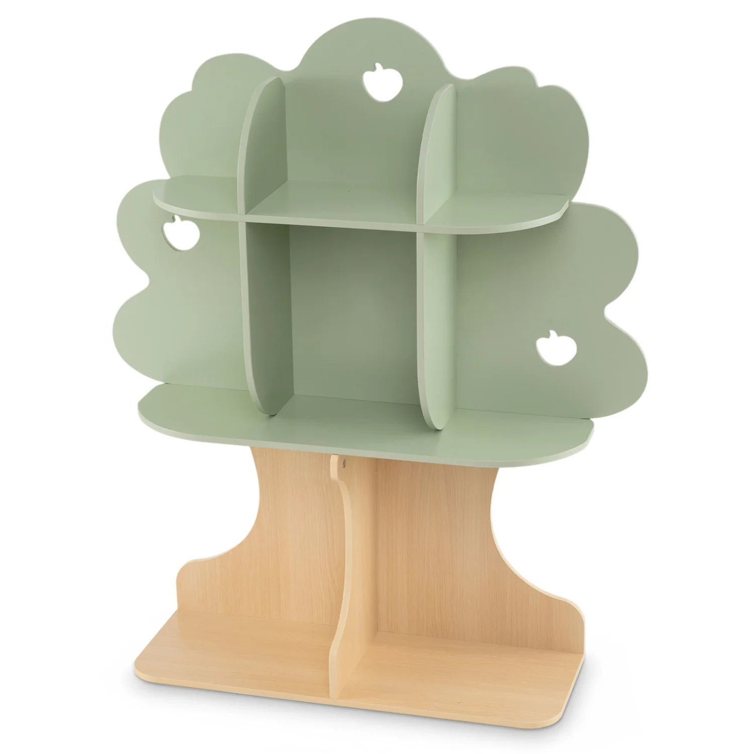Kids Tree Bookshelf, 45" Tall, Freestanding Bookcase, Green - Image 4