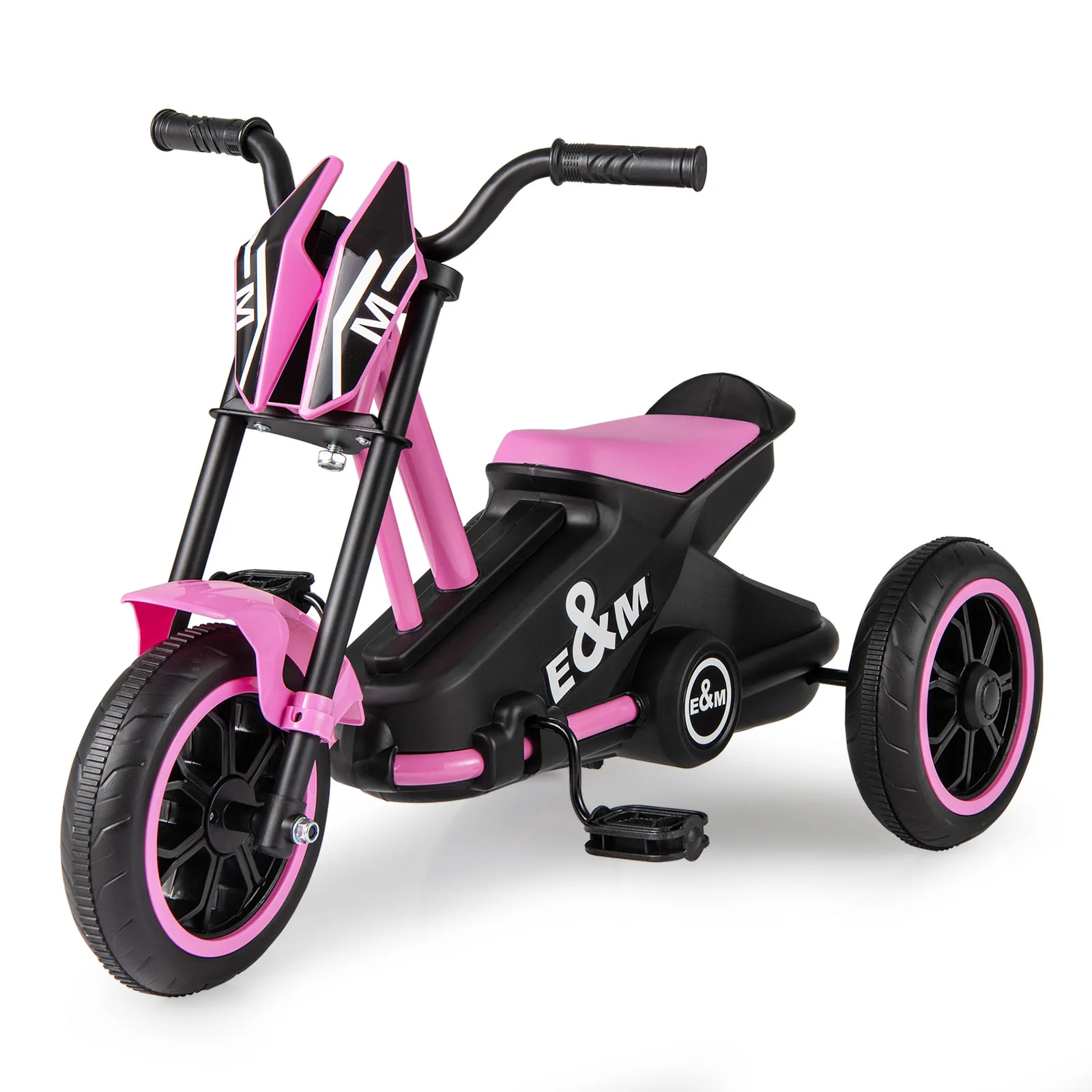 Kids Tricycle 3-Wheel Toddler Bike with Foot Pedals Forward Backward, Pink - Image 4