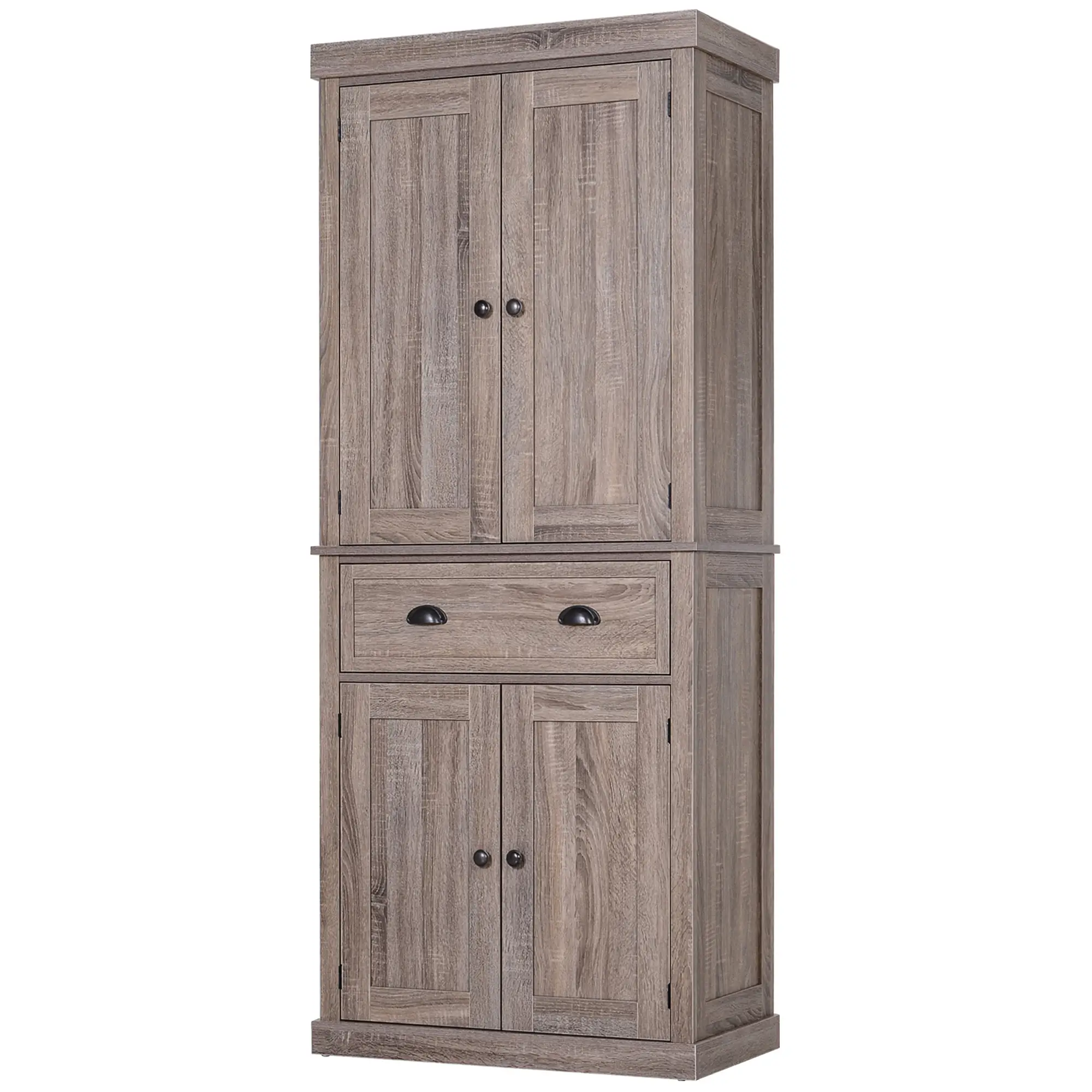 Kitchen Cabinet With 2 Drawers, MDF Board, Wood Grain - Image 11