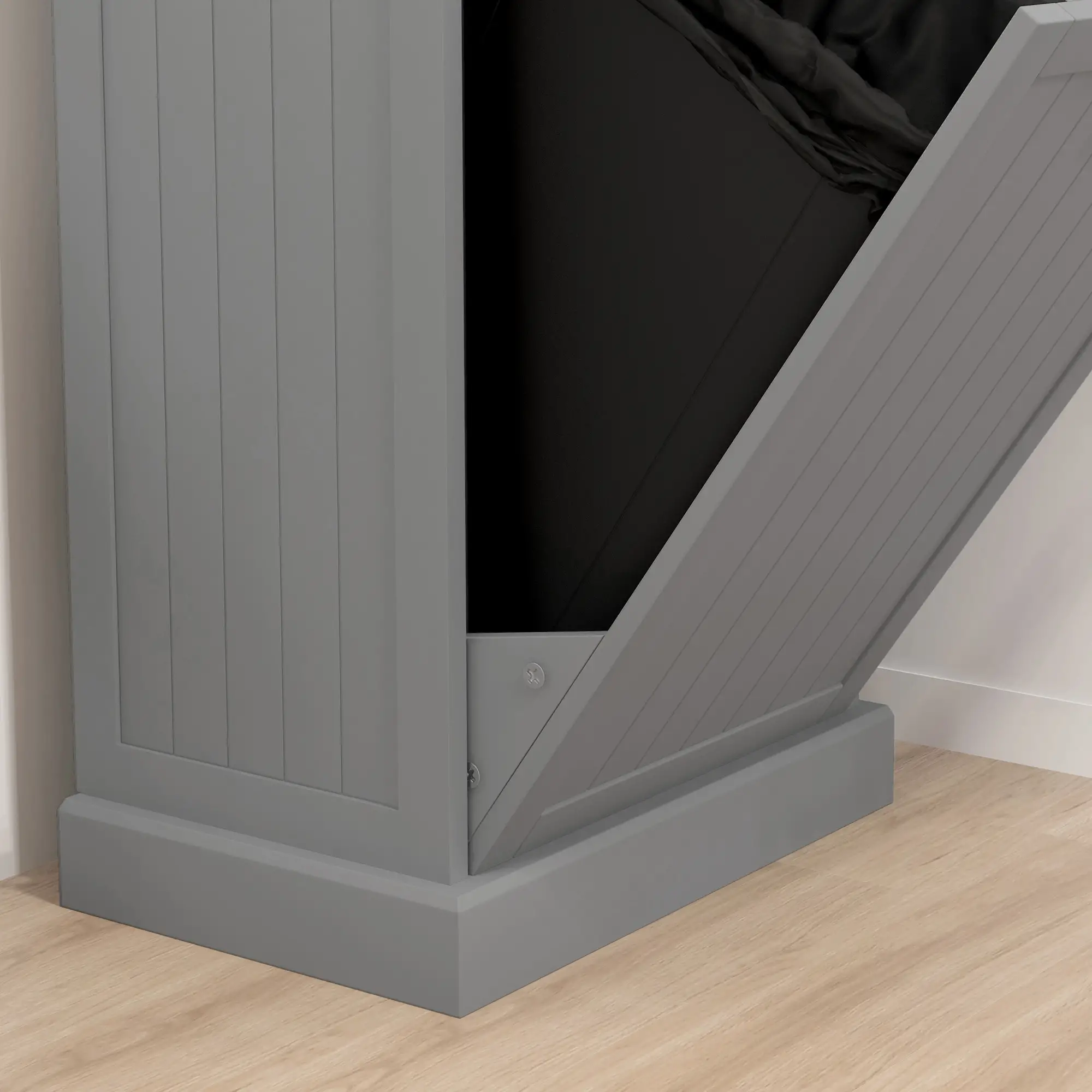 Kitchen Tilt Out Trash Bin Cabinet, Free Standing, Grey - Image 10