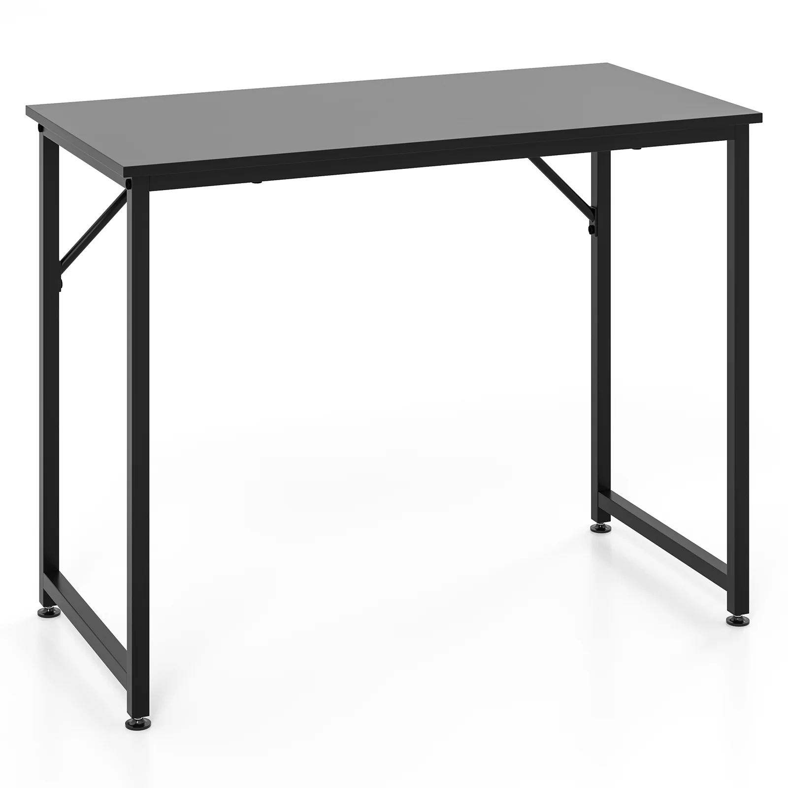 L Shaped Computer Desk, Writing Workstation, Black