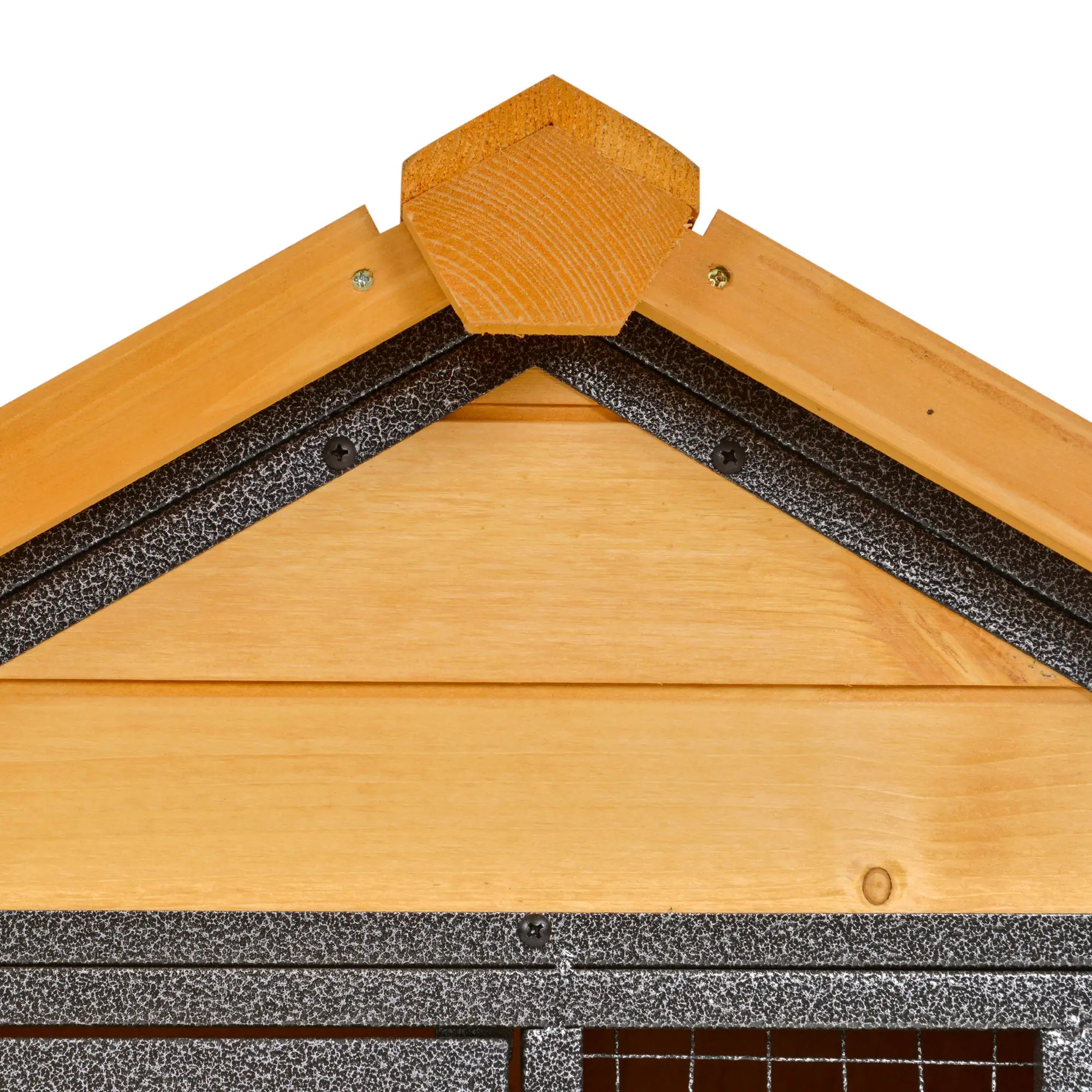 Large Rabbit Hutch, Bunny Cage Pet House, Slide-Out Tray, Lockable Door, Water-Resistant Roof, 48"x25"x36" - Image 10