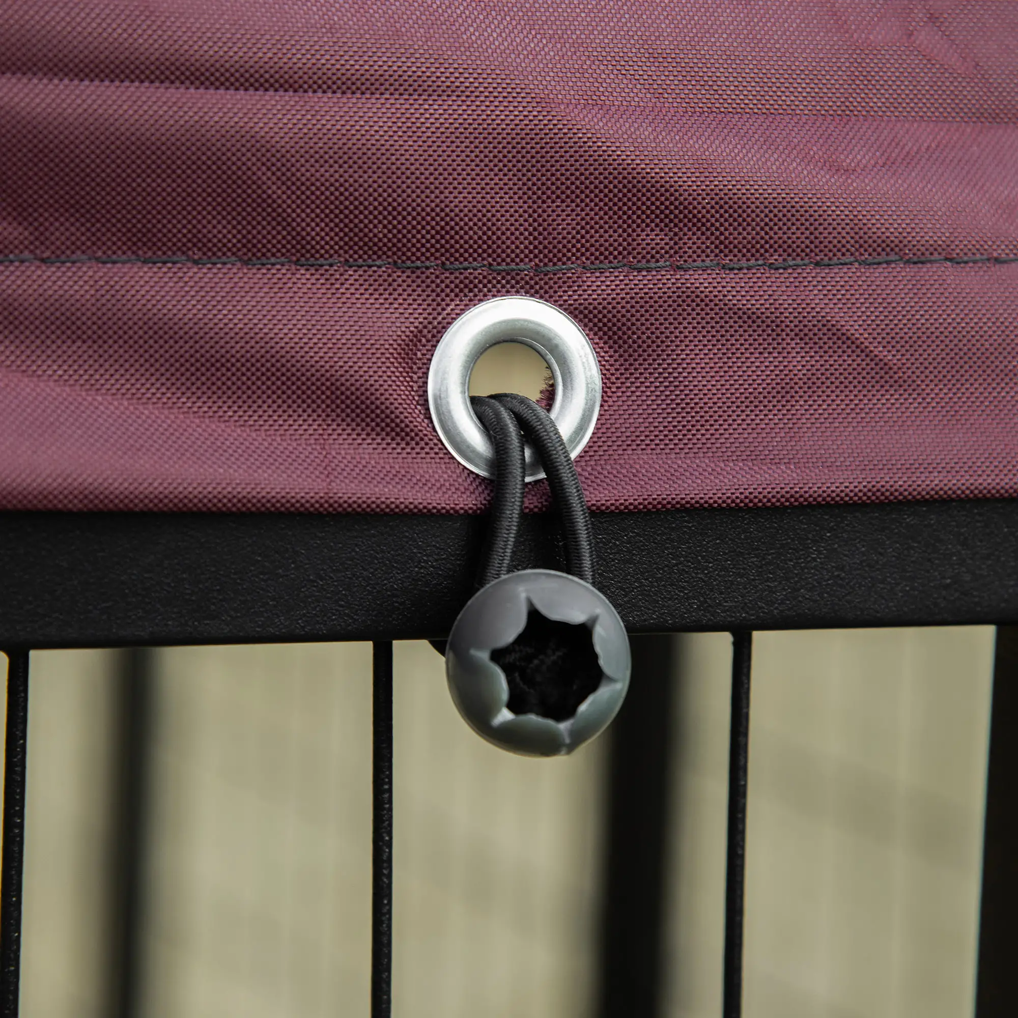 Large Steel Dog Kennel, 4.6ft x 4.6ft x 5ft, Lockable Playpen, UV-Resistant Canopy - Image 9