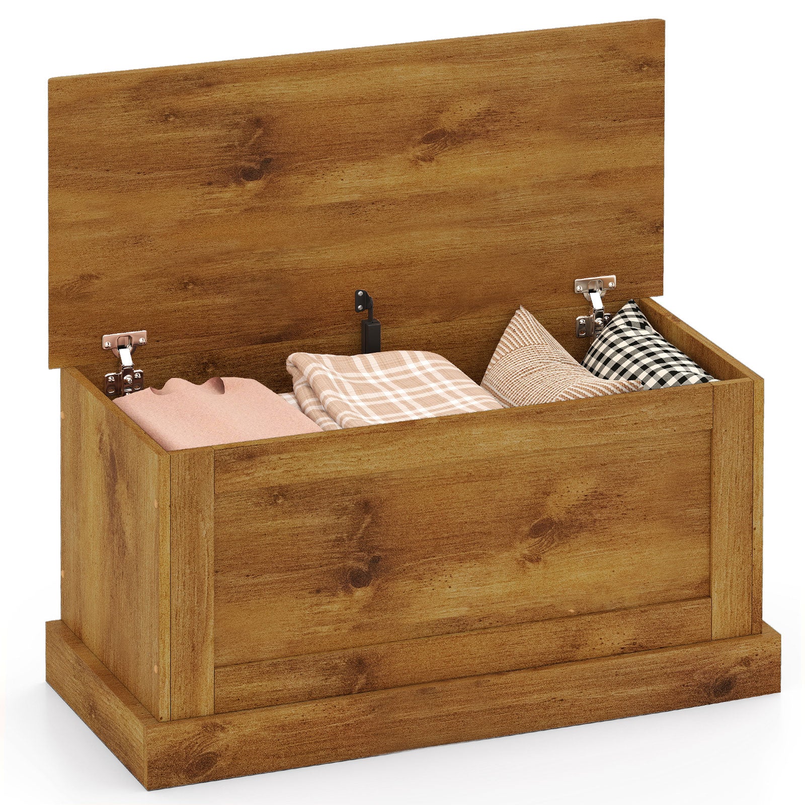 Large Storage Chest, Natural, Metal Hinge - Image 4