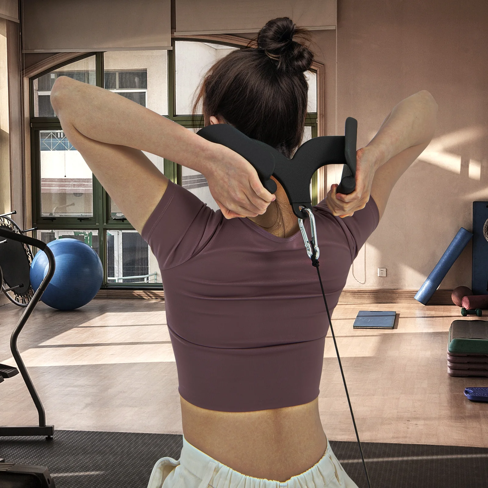 Lat Pulldown Attachment Set For Home Gym Fitness - Image 8