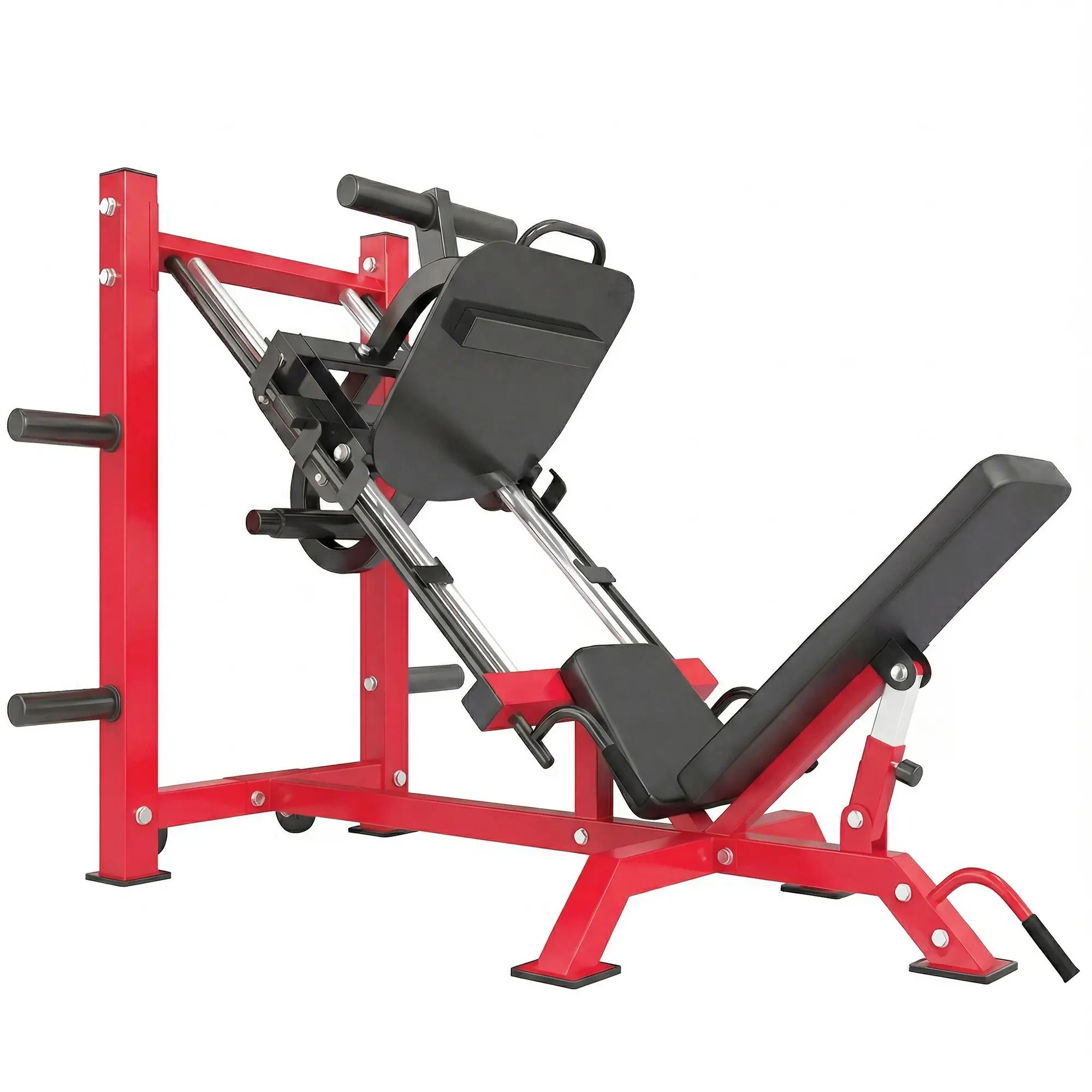 Leg Press Machine With Wheels, Calf Block, Adjustable Squat Machine, 1000 Lbs Capacity