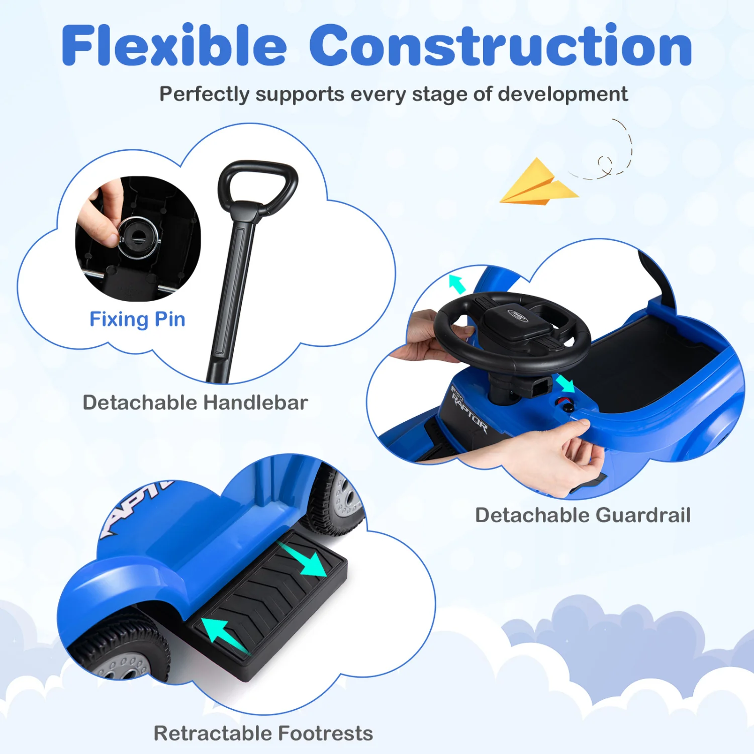 Licensed Ford Push Car for Toddlers - Image 6