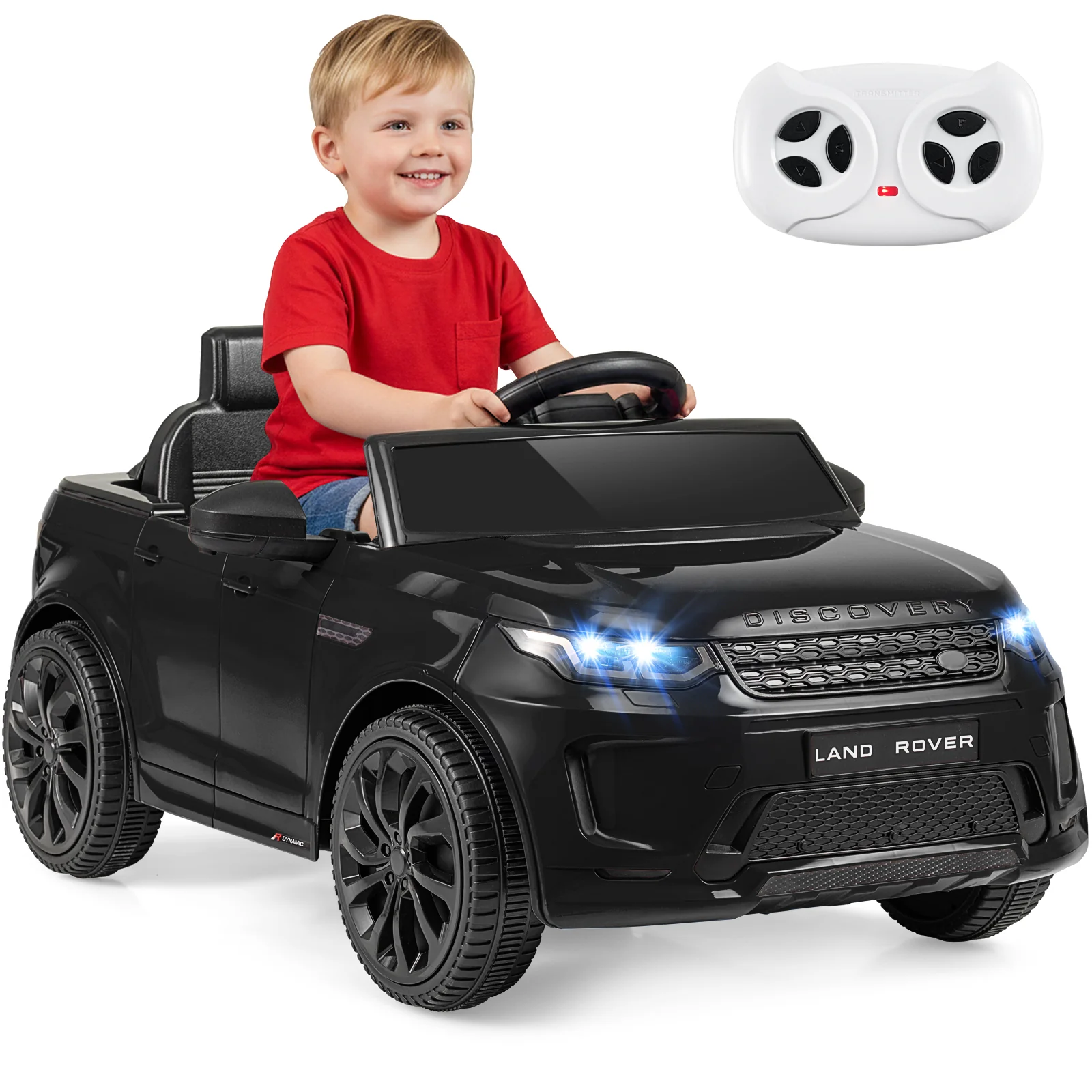 Licensed Land Rover Kids Ride on Car 12V Battery Powered Kids Electric Car, Black - Image 4