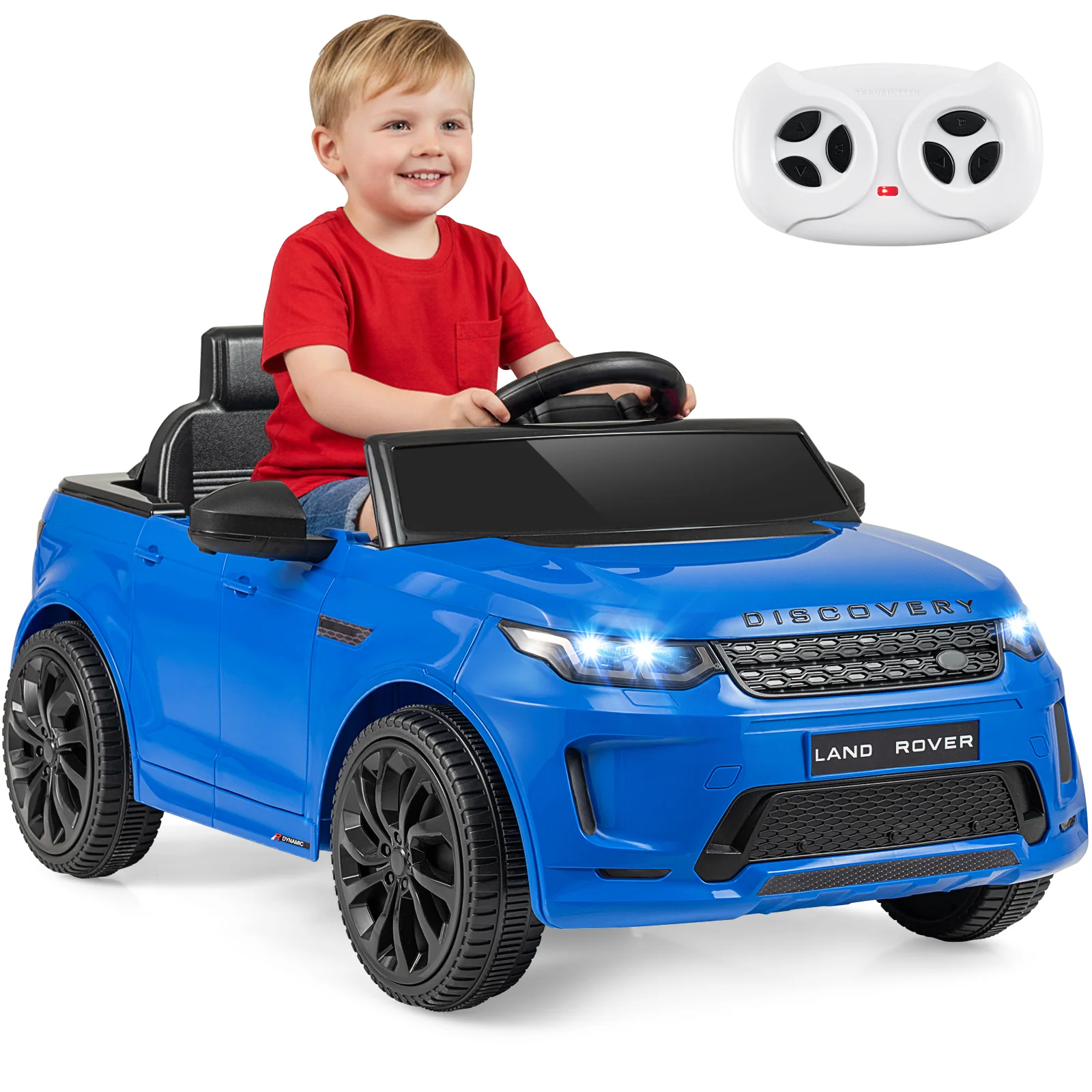 Licensed Land Rover Kids Ride on Car 12V Battery Powered Kids Electric Car, Navy - Image 4