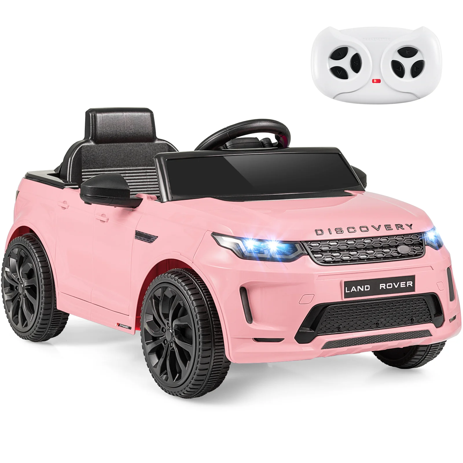 Licensed Land Rover Kids Ride on Car 12V Battery Powered Kids Electric Car, Pink - Image 3