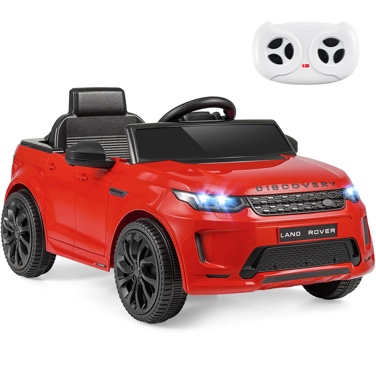 Licensed Land Rover Kids Ride on Car 12V Battery Powered Kids Electric Car, Red