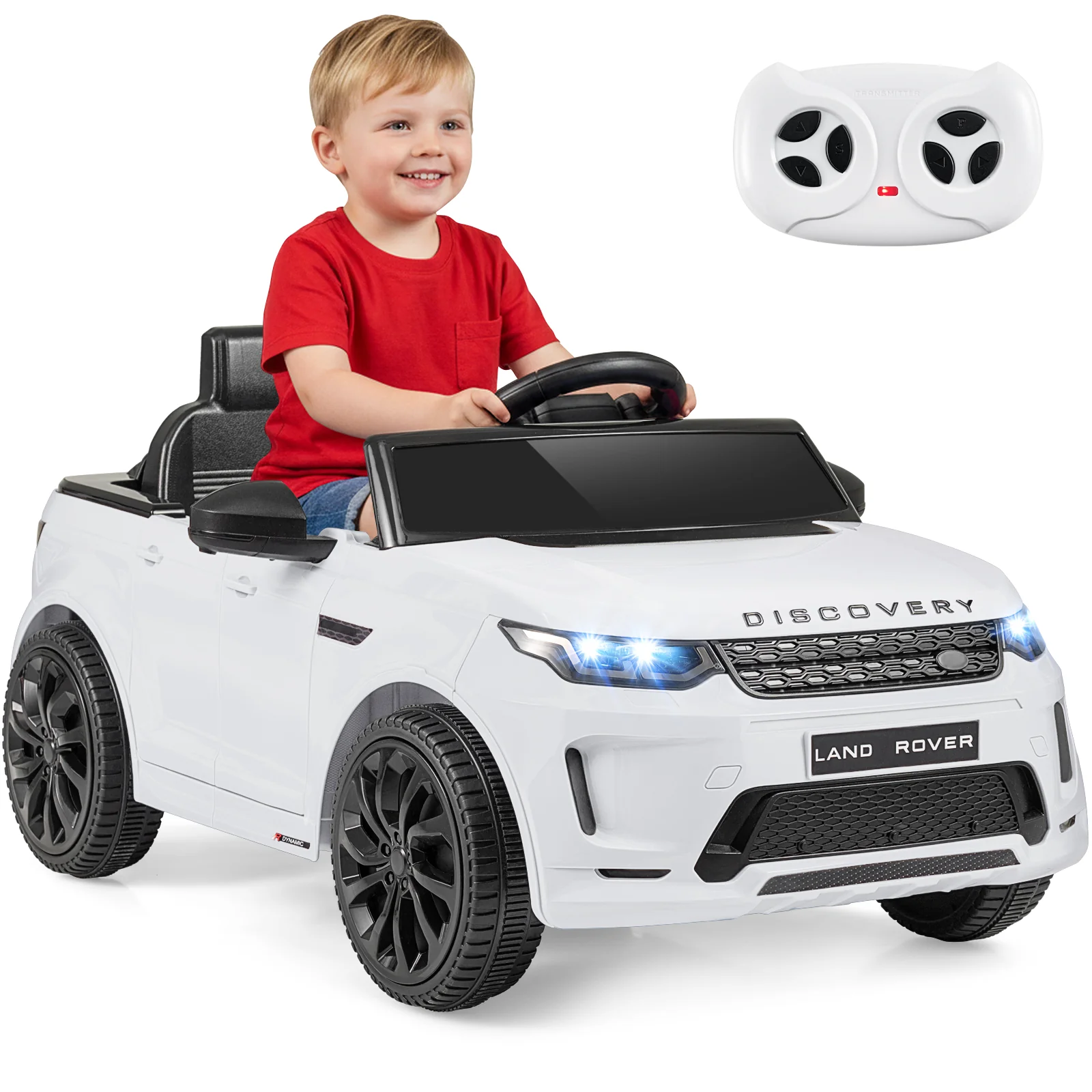 Licensed Land Rover Kids Ride on Car 12V Battery Powered Kids Electric Car, White - Image 4