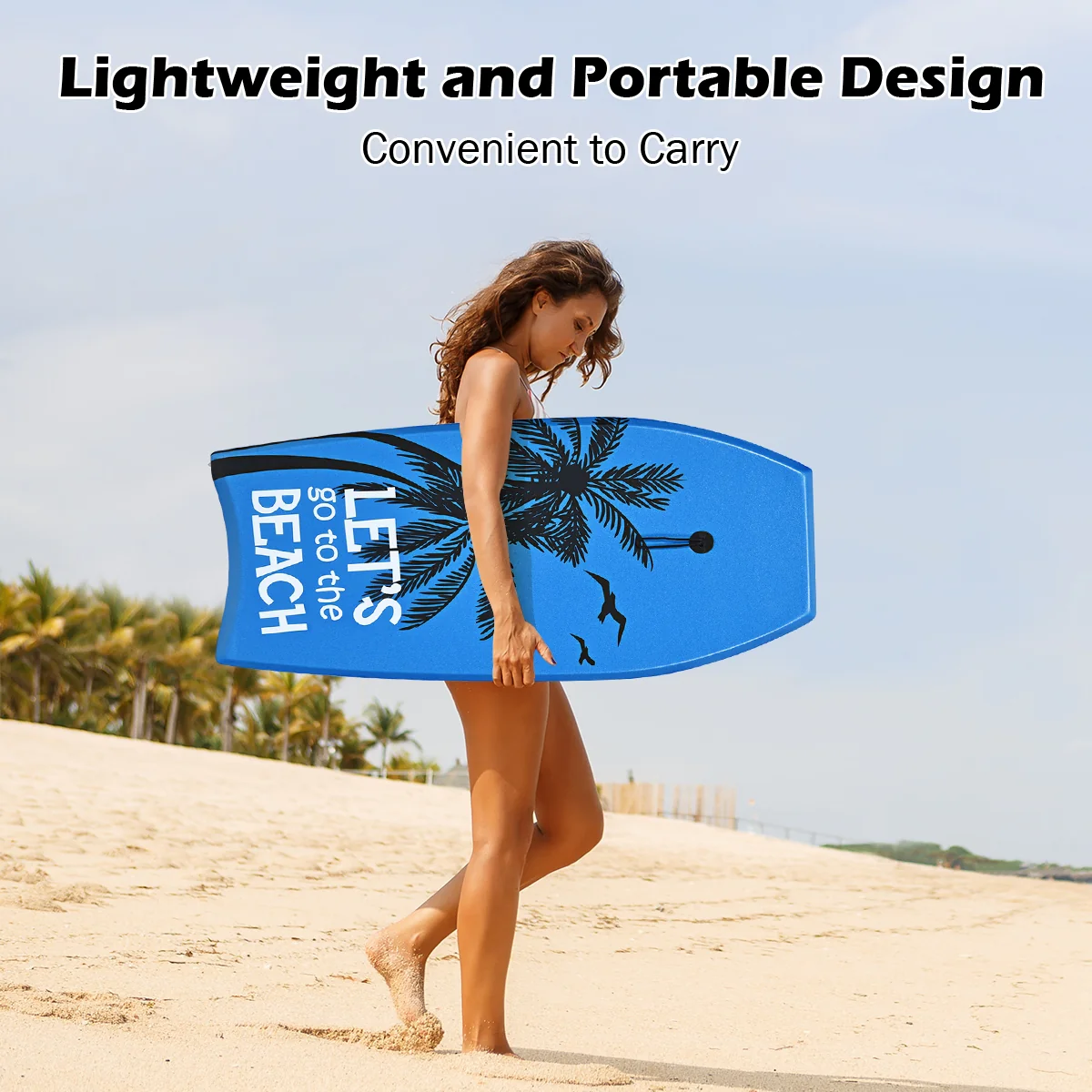 Lightweight Bodyboard, EPS Core, Leash, Size L - Image 10