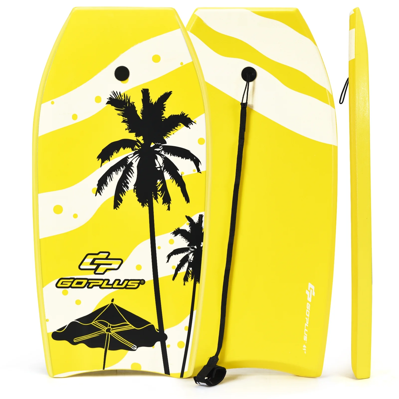 Lightweight Bodyboard, EPS Core, M Size, Yellow