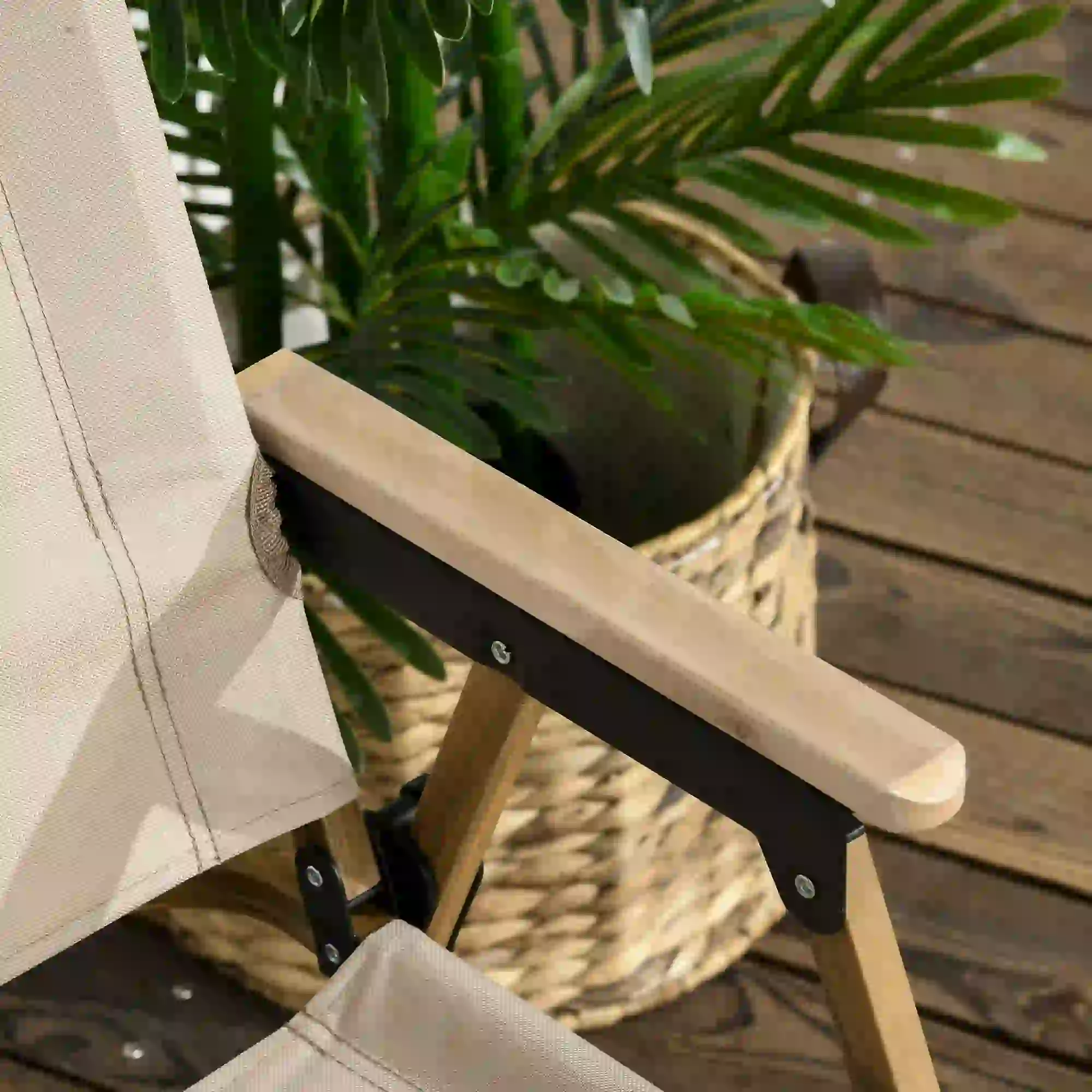 Lightweight Folding Camping Chair, Portable Armchair, Khaki - Image 9