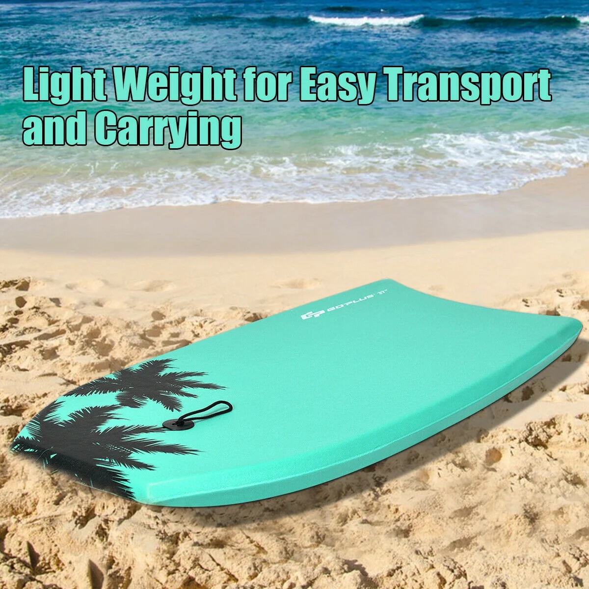 Lightweight Super Surfing Bodyboard, 33 Inch, Turquoise - Image 2