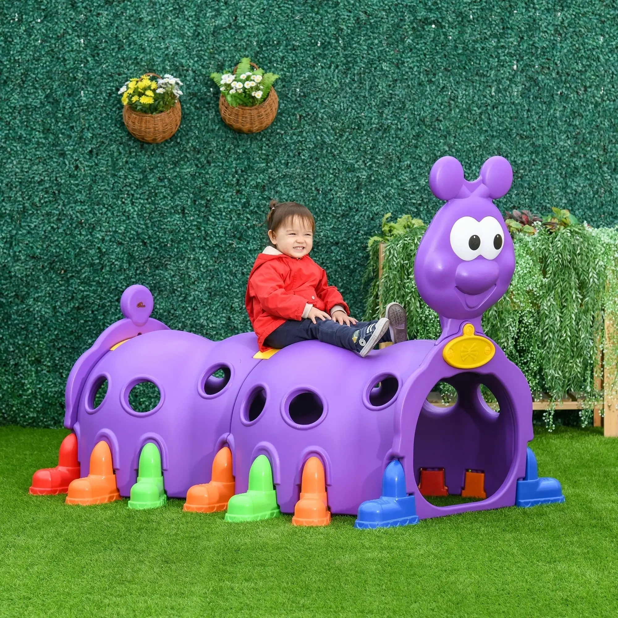Lion Design Kids Tunnel, 3-6 Years, Purple - Image 2