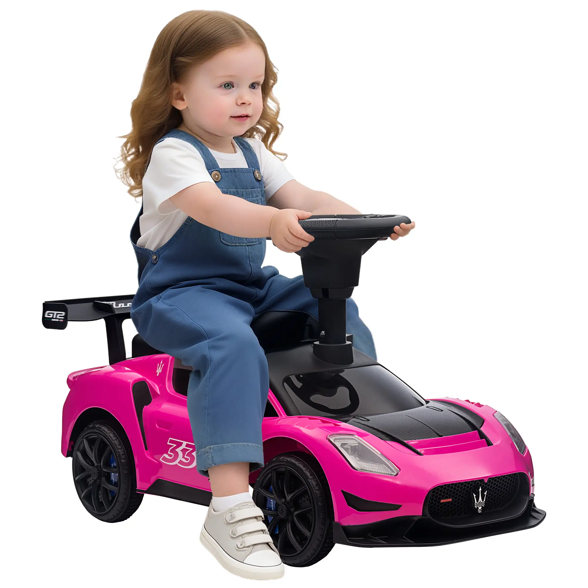 Maserati GT2 Baby Sliding Car, Storage Music Horn, 18-60 Months, Pink - Image 11