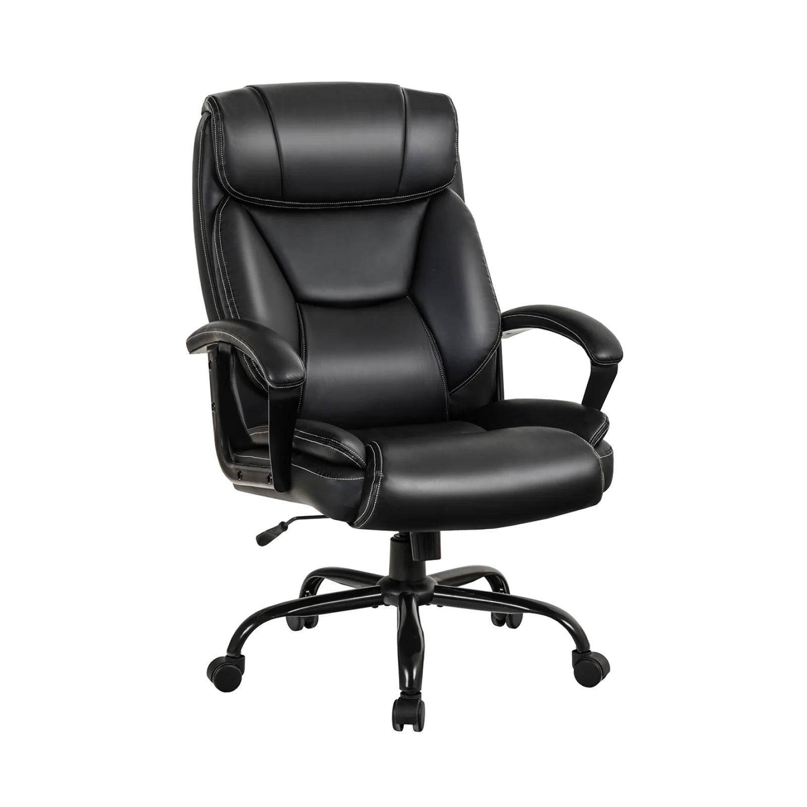 Massage Executive Office Chair with 6 Vibrating Points, Black