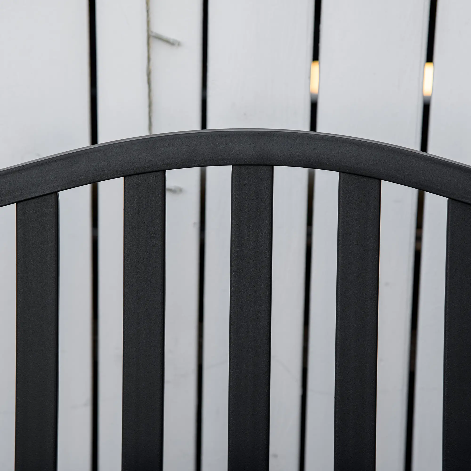 Metal Outdoor Bench with Liftable Table, Patio Loveseat, Garden Bench, Black - Image 7